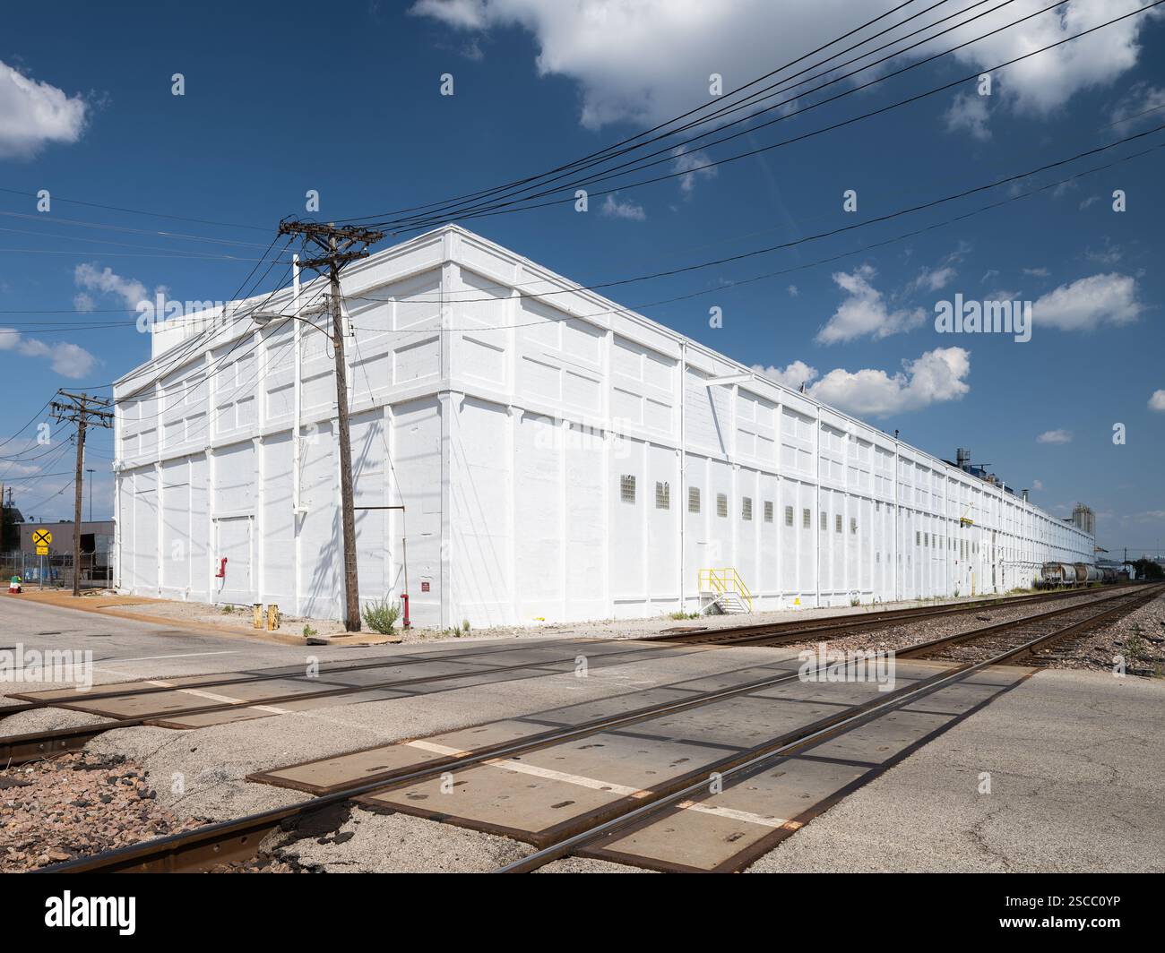 Industrie sur la rivière des Peres Banque D'Images
