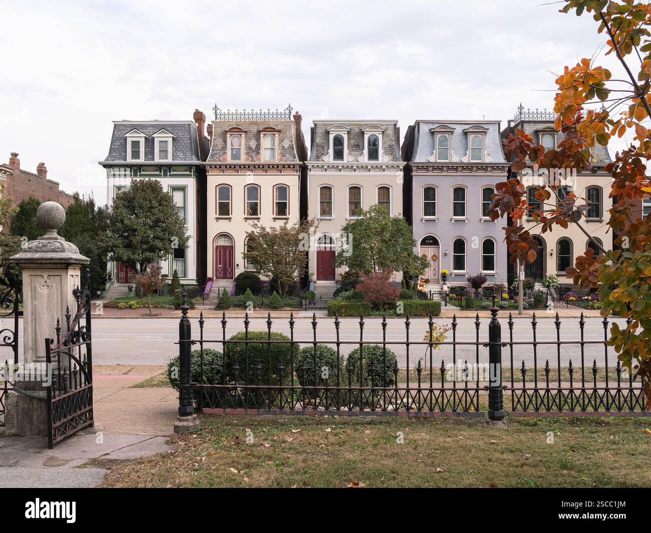 Lafayette Park Residences, lieu : composé Louis, MO Banque D'Images Lafayette Park Residences, lieu : composé Louis, MO Banque D'Images
