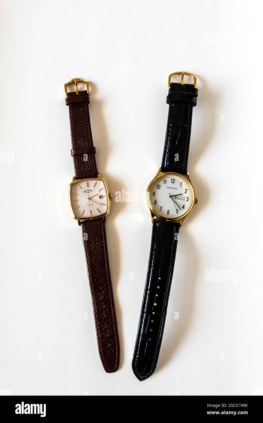 Montres rotatives et Sekonda Banque D'Images
