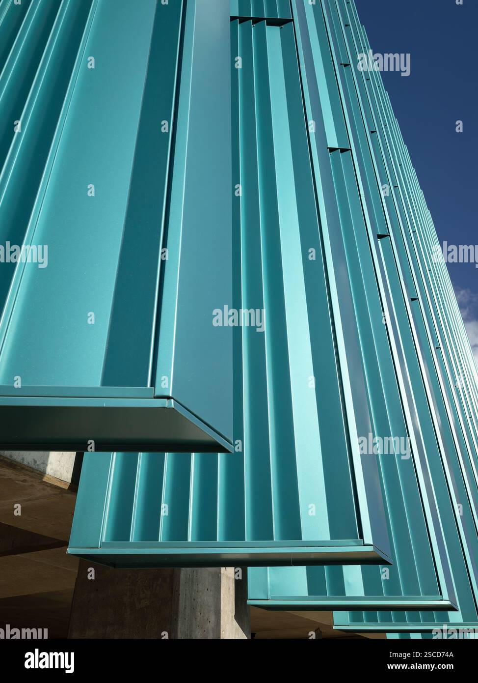 Crystal Bridges Museum of American Art parking garage, emplacement : Bentonville AR, architecte : Marlon Blackwell Architects Banque D'Images