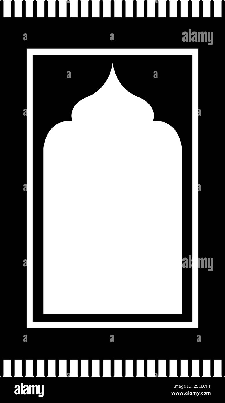 Icône Musallah. Symbole tapis de prière. Illustration de Vecteur