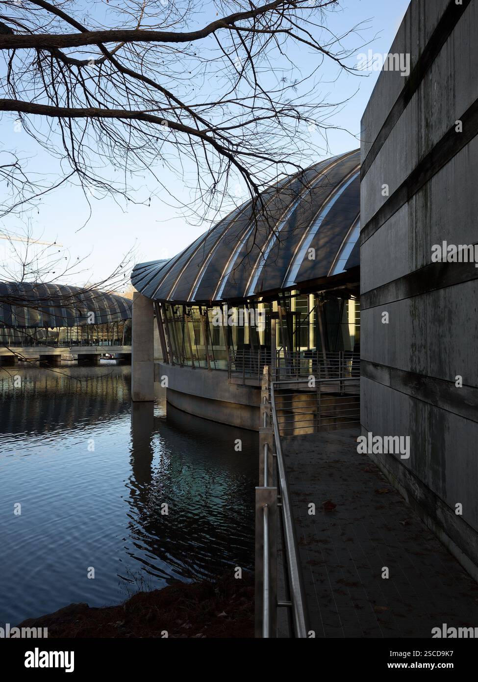 Crystal Bridges Museum of American Art, lieu : Bentonville AR, architecte : Moshe Safdie Banque D'Images