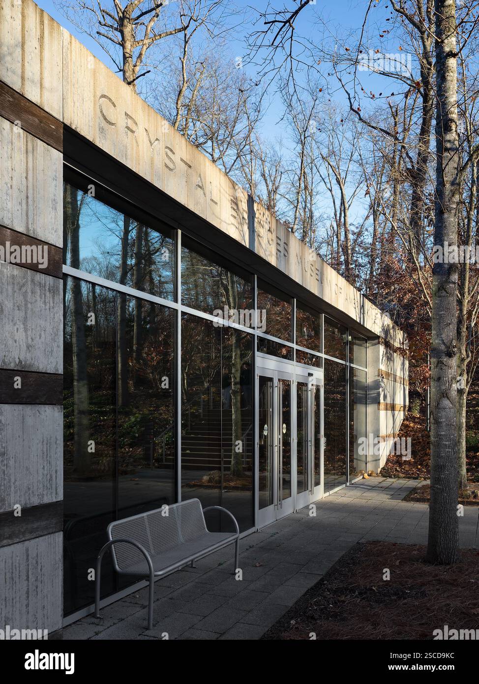 Crystal Bridges Museum of American Art, lieu : Bentonville AR, architecte : Moshe Safdie Banque D'Images