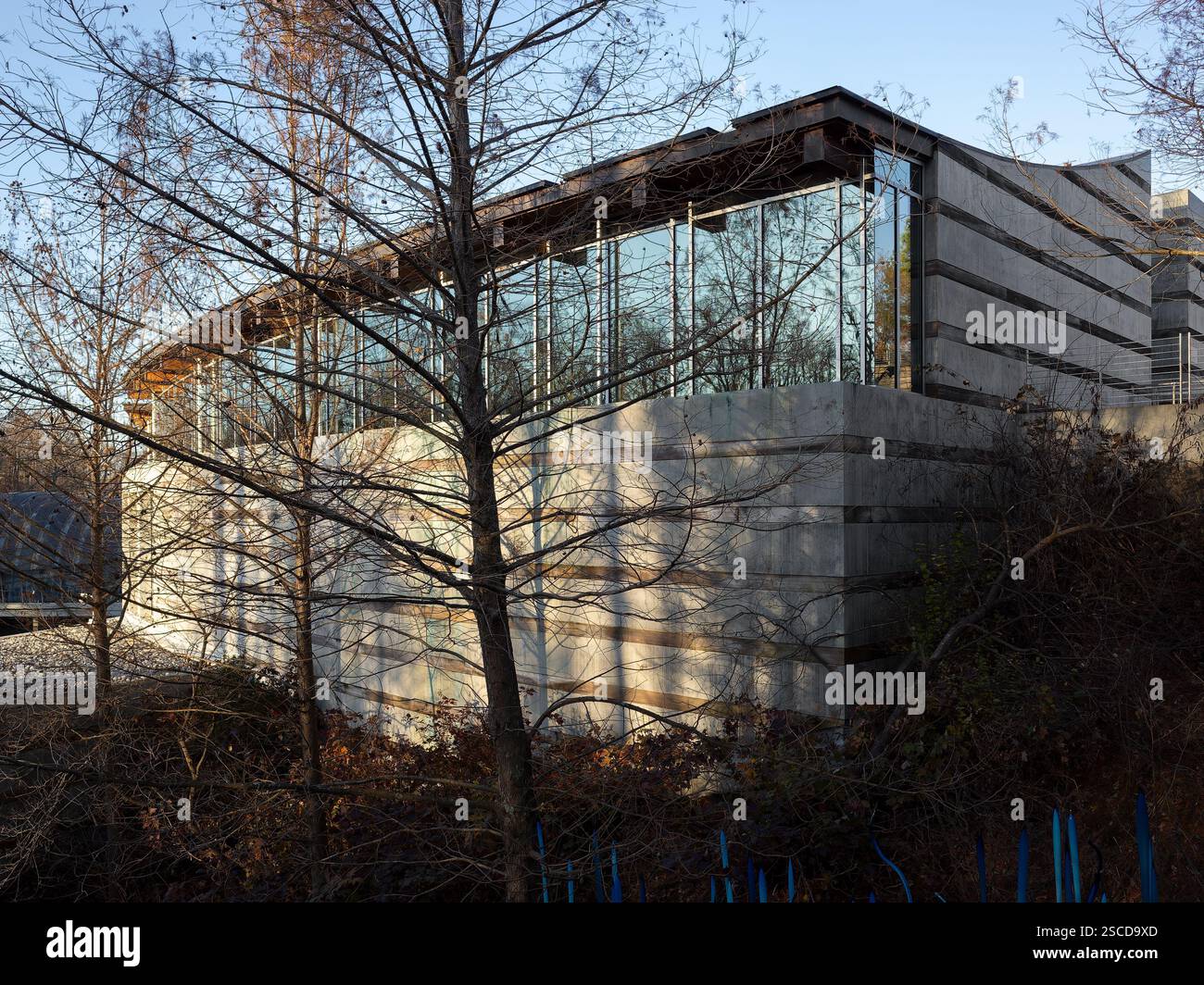 Crystal Bridges Museum of American Art, lieu : Bentonville AR, architecte : Moshe Safdie Banque D'Images