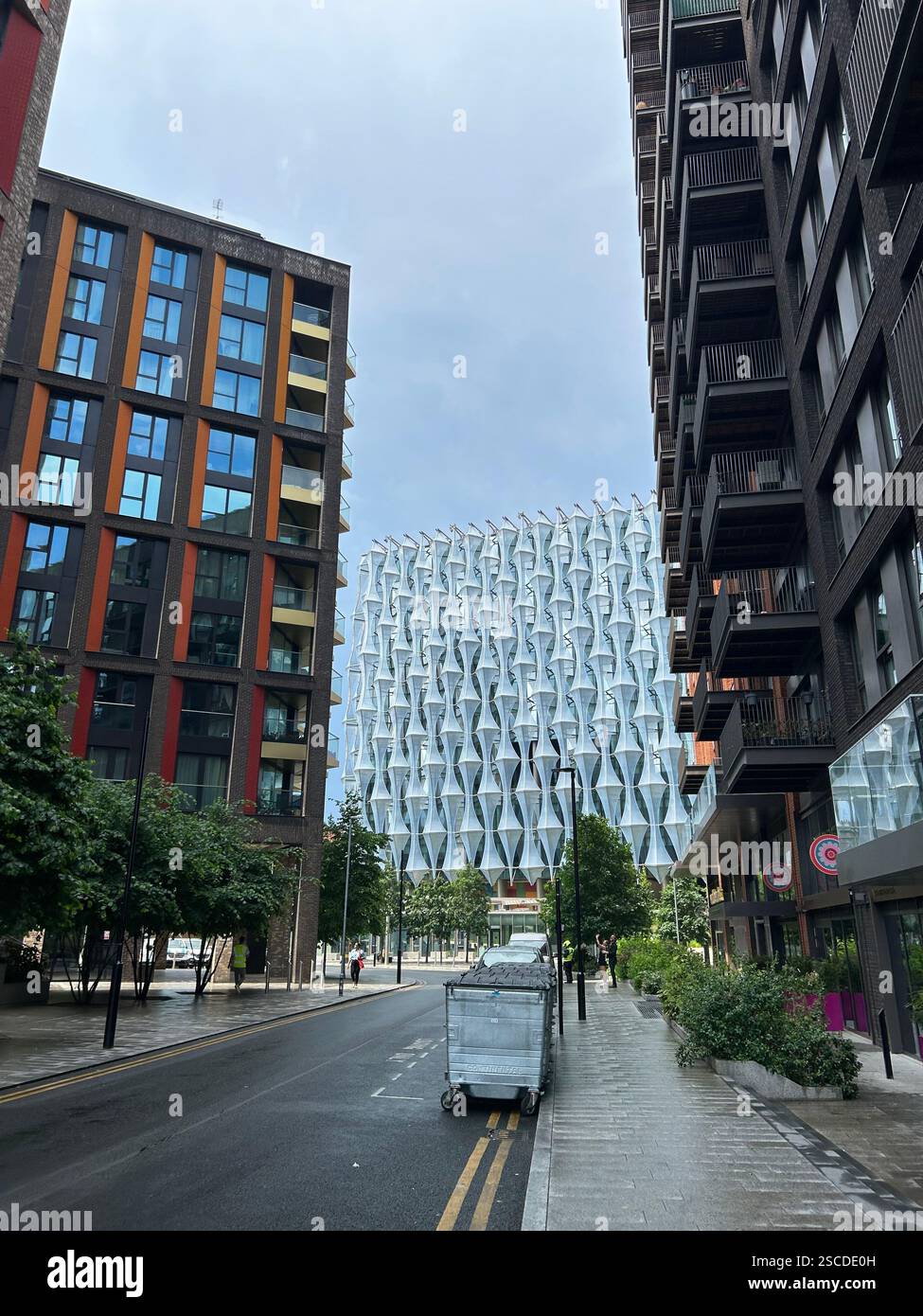 Vue sur la rue de l'ambassade des États-Unis à Londres Banque D'Images