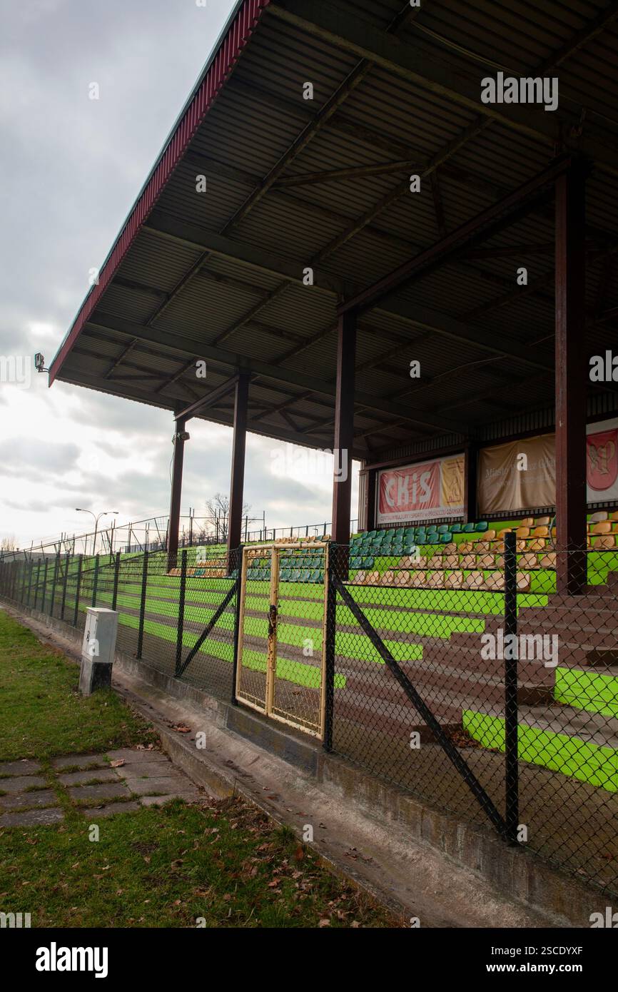Stadion CKiS-u w Pruszczu Gdańskim - MKS Czarni Pruszcz Gdański Banque D'Images