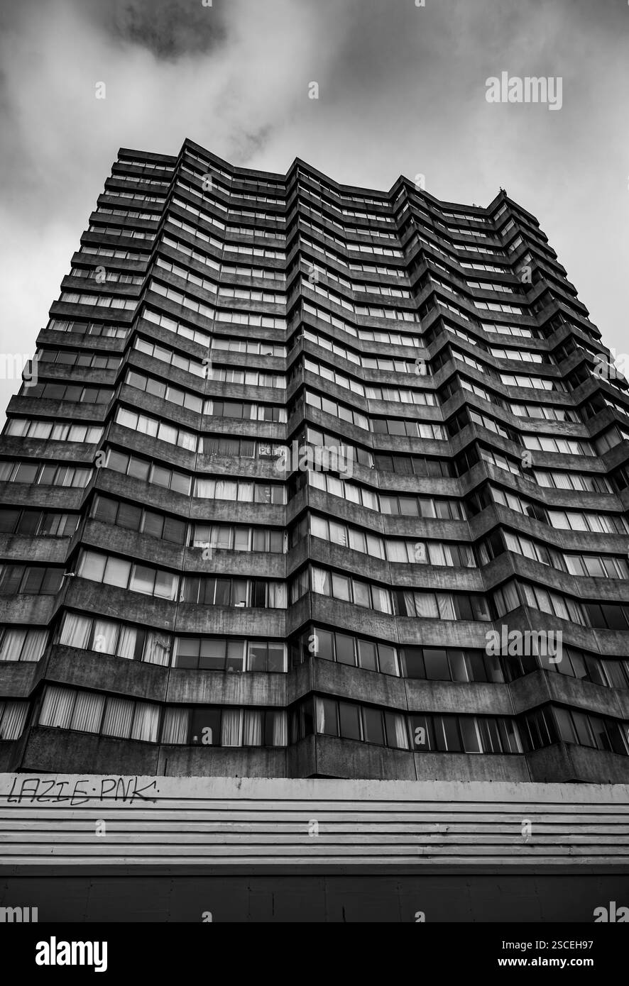 Le style brutaliste d'Arlington House à Margate, Angleterre Banque D'Images