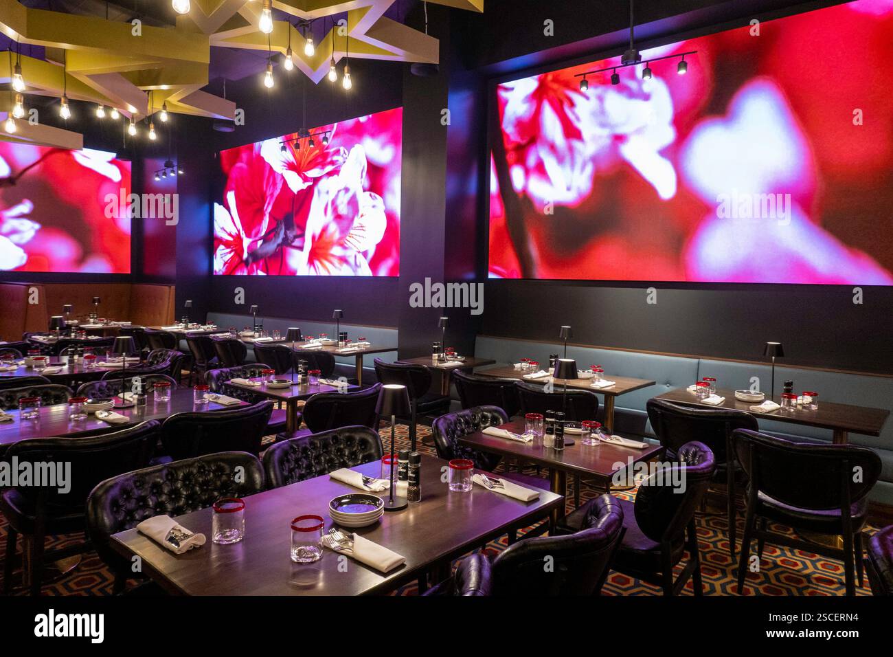 'Planet Hollywood' est un restaurant/bar à thème situé sur W. 42nd à Times Square, 2025, New York City, États-Unis Banque D'Images