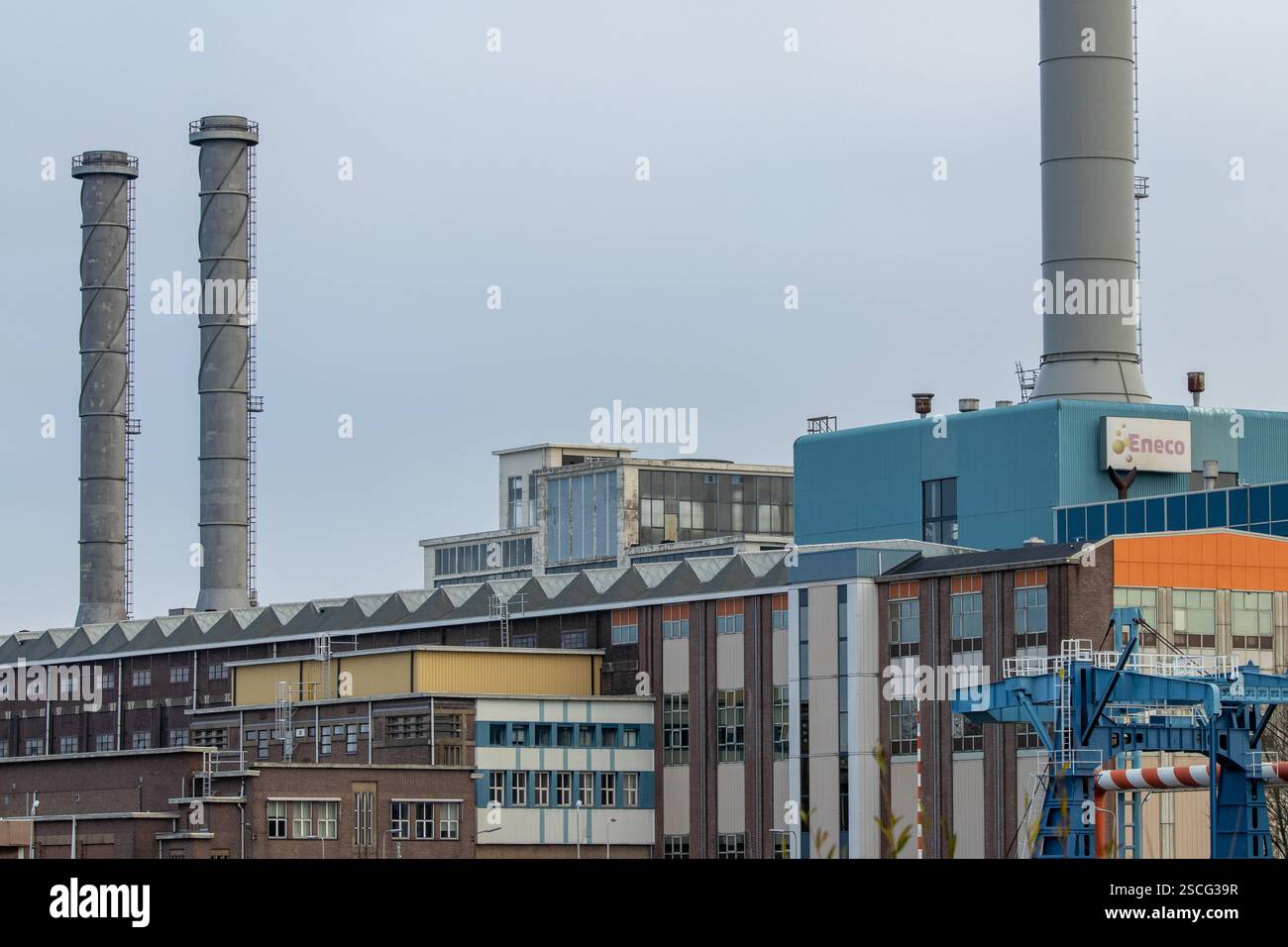 Eneco bâtiment de production de chaleur, Eneco est une entreprise énergétique internationale engagée à accélérer la transition énergétique Utrecht aux pays-Bas. Banque D'Images