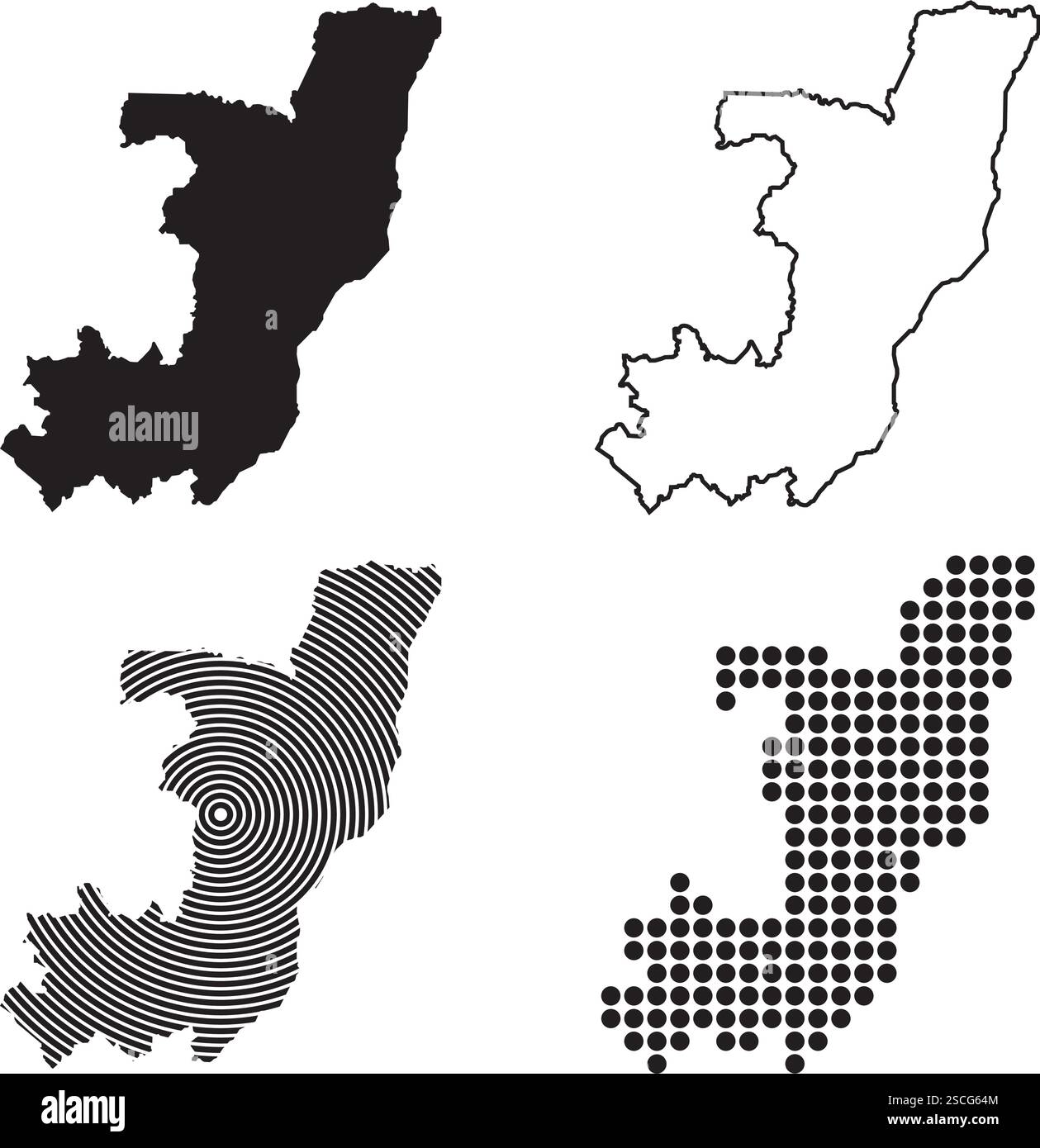 République du Congo icône de carte élément illustration Design Illustration de Vecteur
