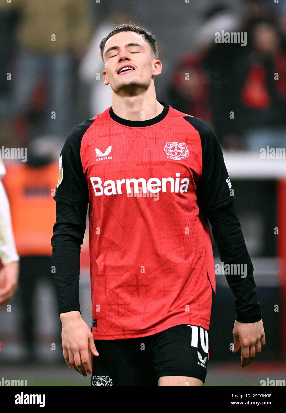 Football, Allemagne, DFB-Cup, quart de finale, hommes, saison 2024/2025, BayArena Leverkusen : Bayer Leverkusen - 1.FC Köln : Florian Wirtz (LEV). Banque D'Images