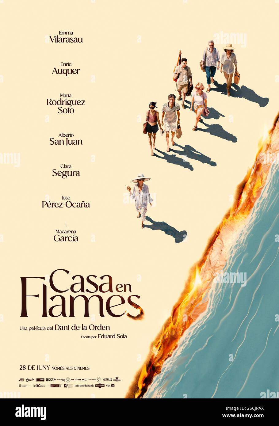 CASA EN FLAMES (2024), RÉALISÉ PAR DANI DE LA ORDEN. Crédit : Sábado Películas/Playtime Movies/Atresmedia Cine/3Cat/Eliofilm / album Banque D'Images