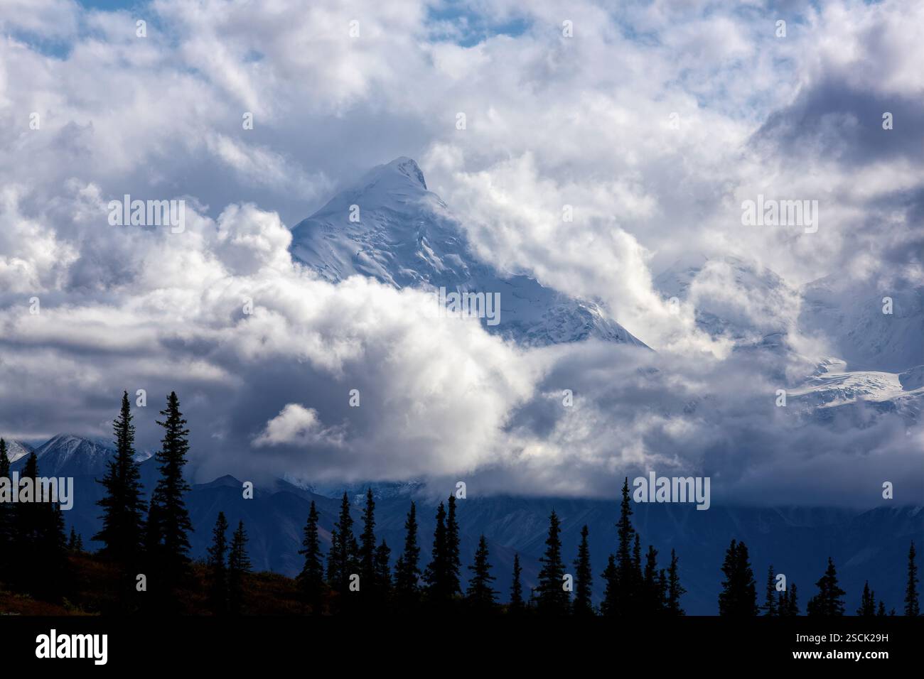 Pic du mont McKinley Banque D'Images