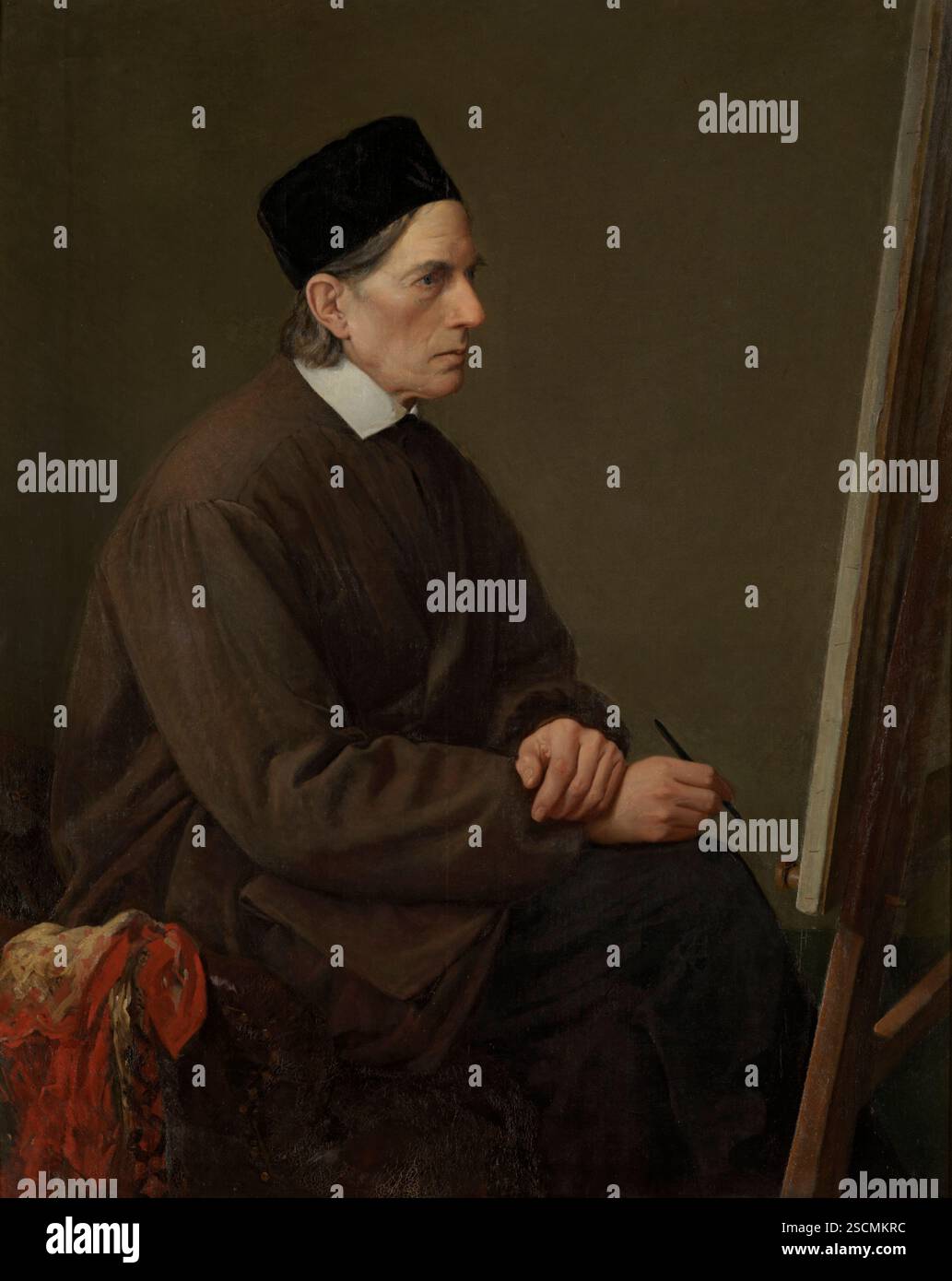 Le peintre Johann Friedrich Overbeck, 1866-1867. Banque D'Images