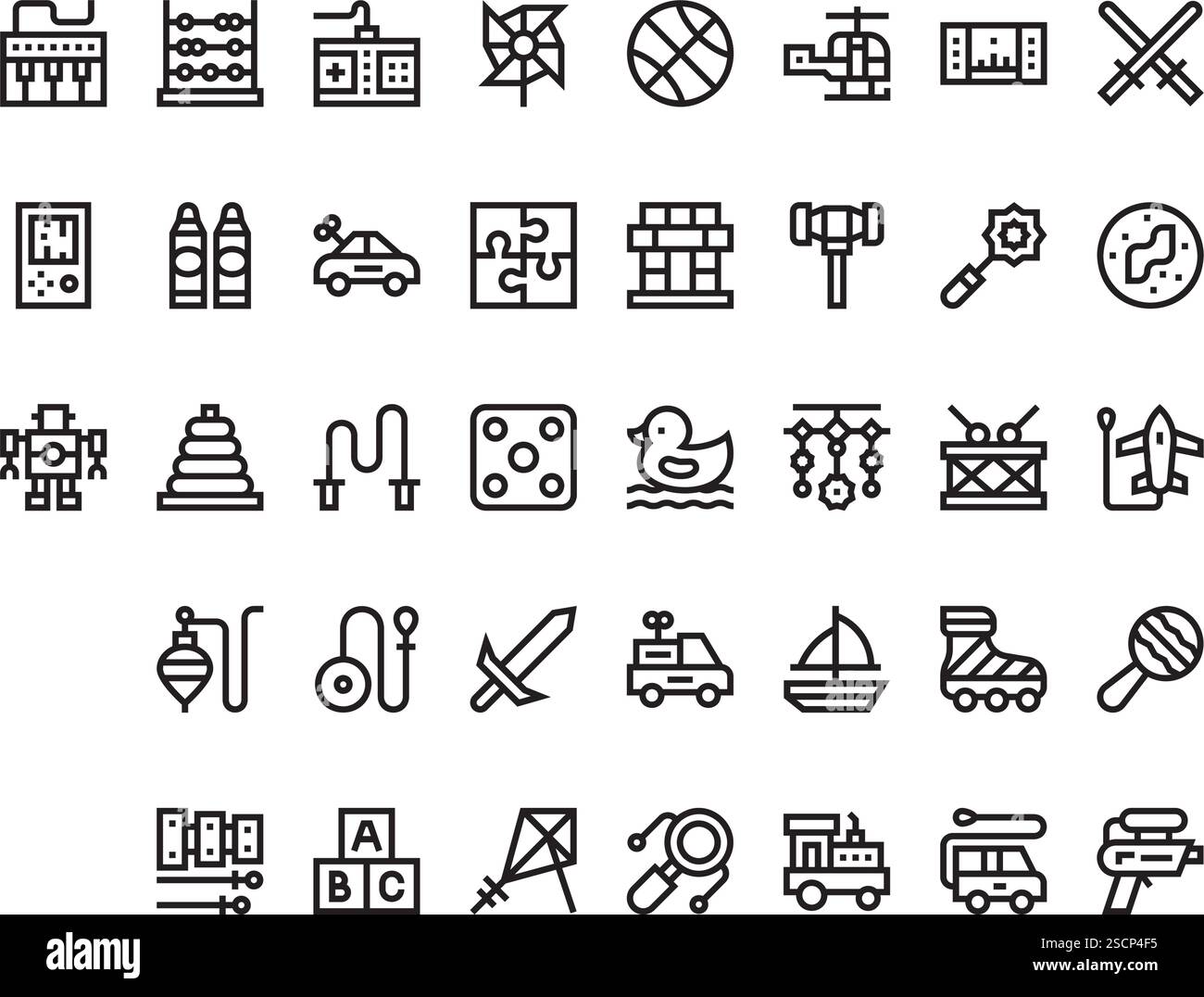 Collection d'icônes vectorielles de haute qualité avec contour modifiable. Idéal pour les projets professionnels et créatifs Illustration de Vecteur