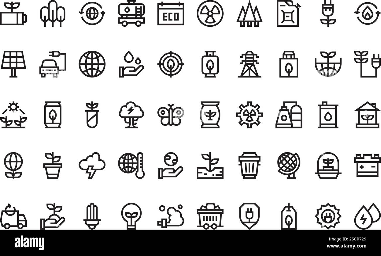 Collection d'icônes vectorielles de haute qualité avec contour modifiable. Idéal pour les projets professionnels et créatifs Illustration de Vecteur