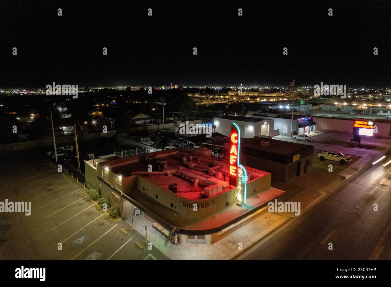 Nuit à Yuma Banque D'Images