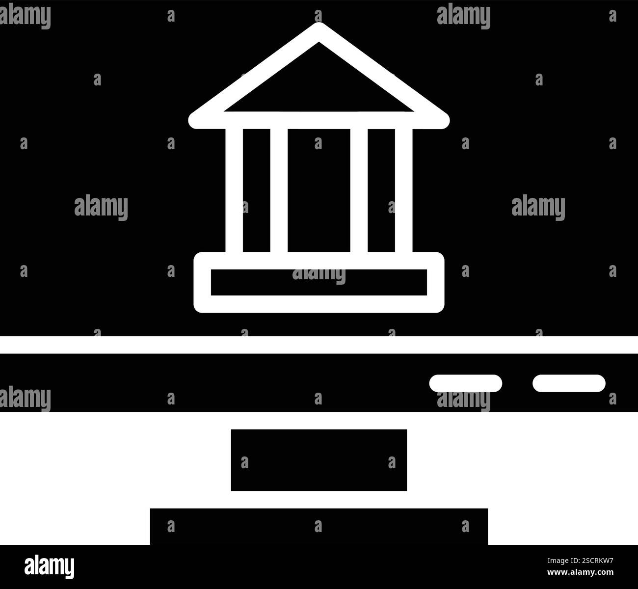 Banque en ligne Vector icône Design illustration Illustration de Vecteur