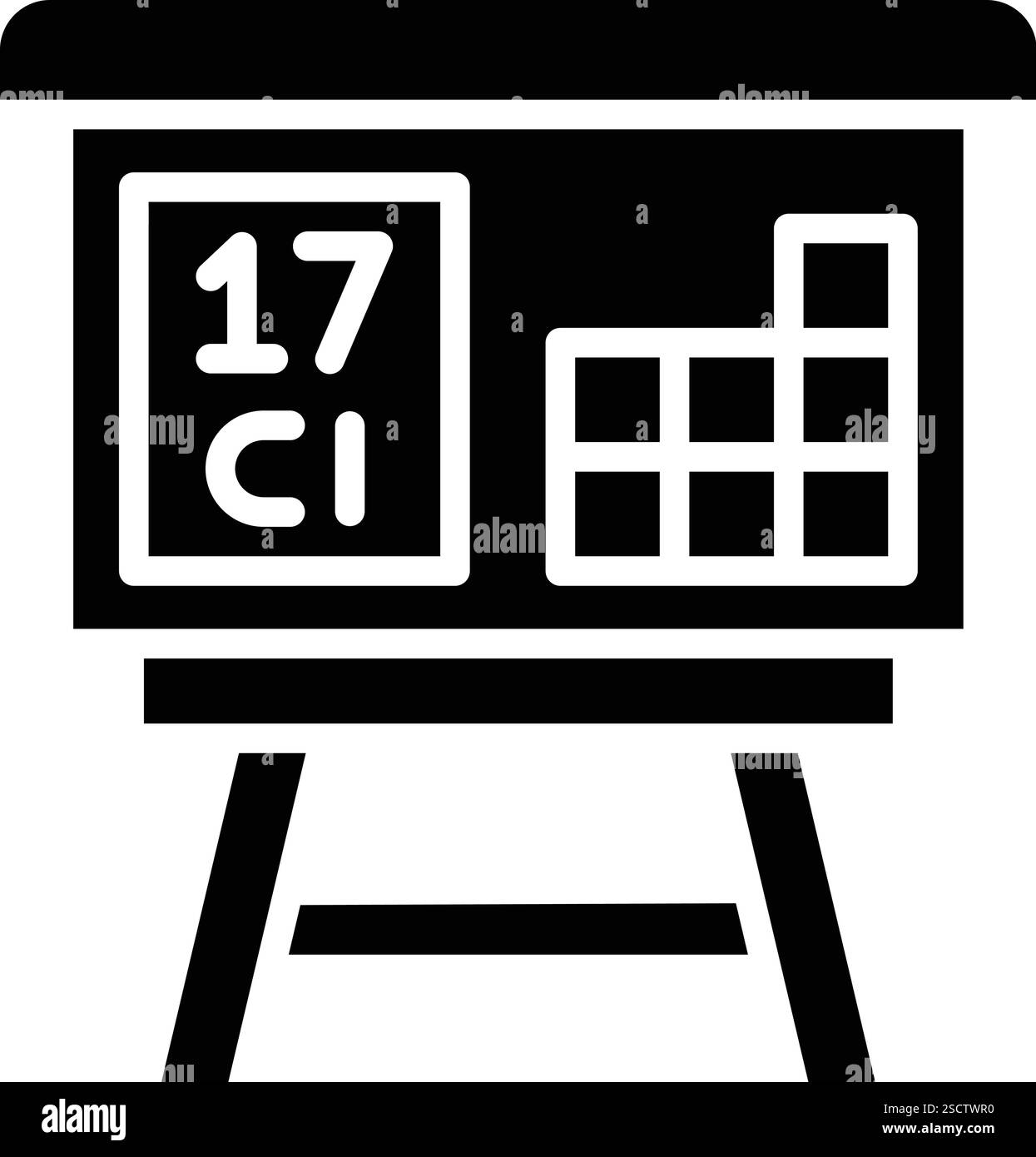 Tableau périodique icône vectorielle illustration de conception Illustration de Vecteur