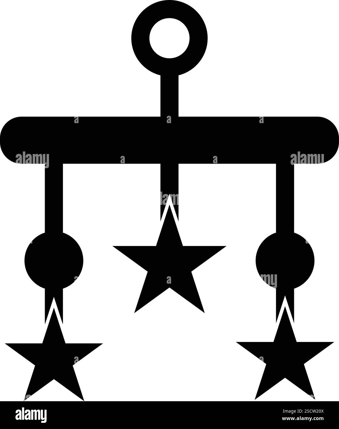 Berceau jouet Vector Icon Design illustration Illustration de Vecteur