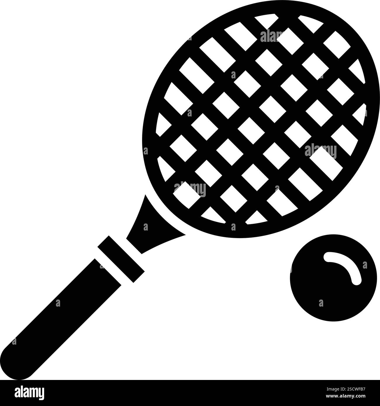 Illustration de conception d'icône de vecteur de raquette Illustration de Vecteur