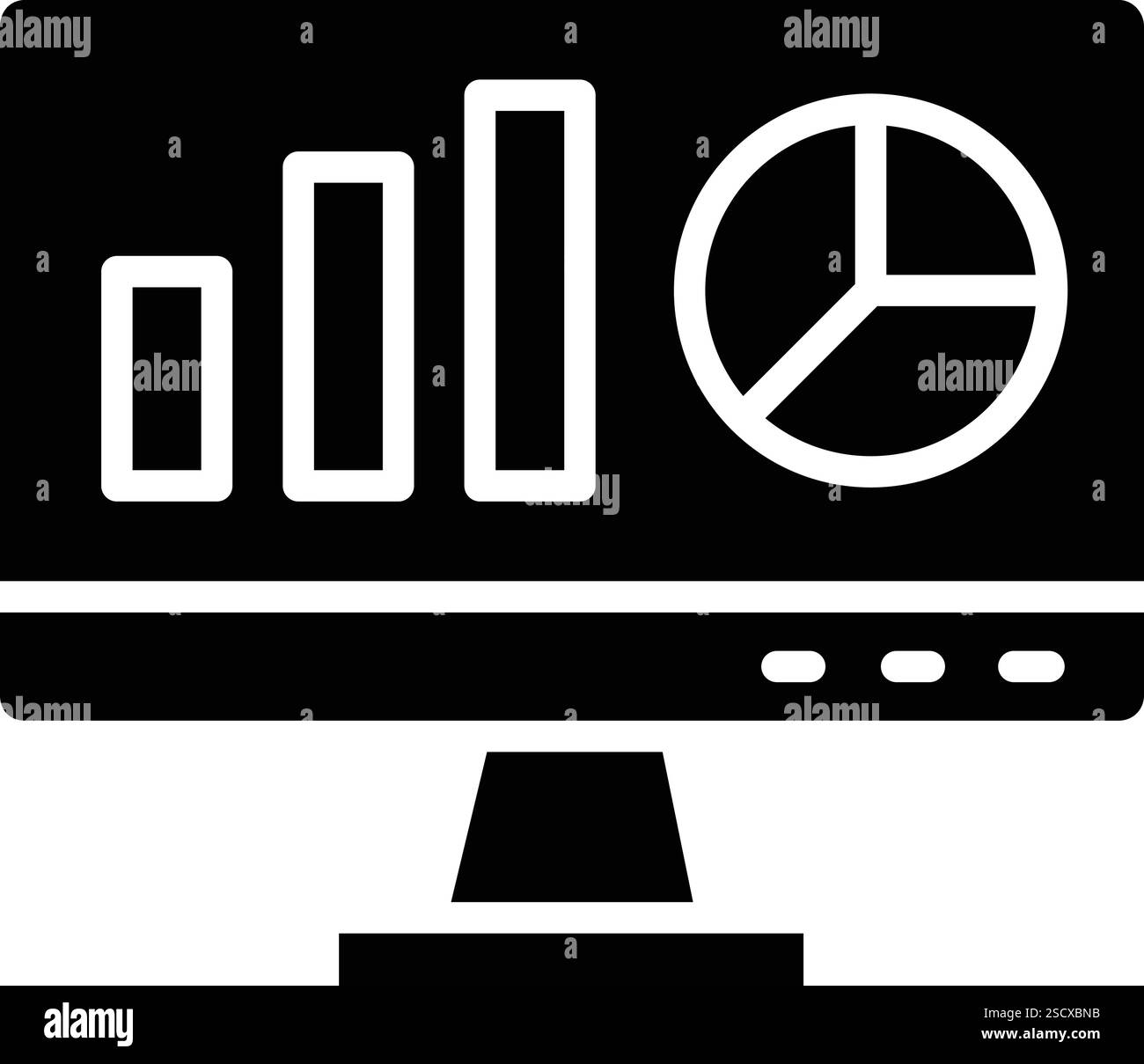 Rapport statistique icône vectorielle illustration de conception Illustration de Vecteur