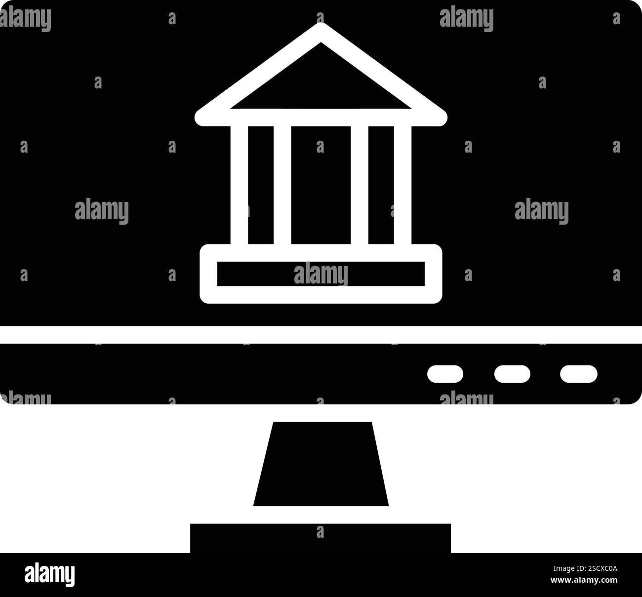 Banque en ligne Vector icône Design illustration Illustration de Vecteur