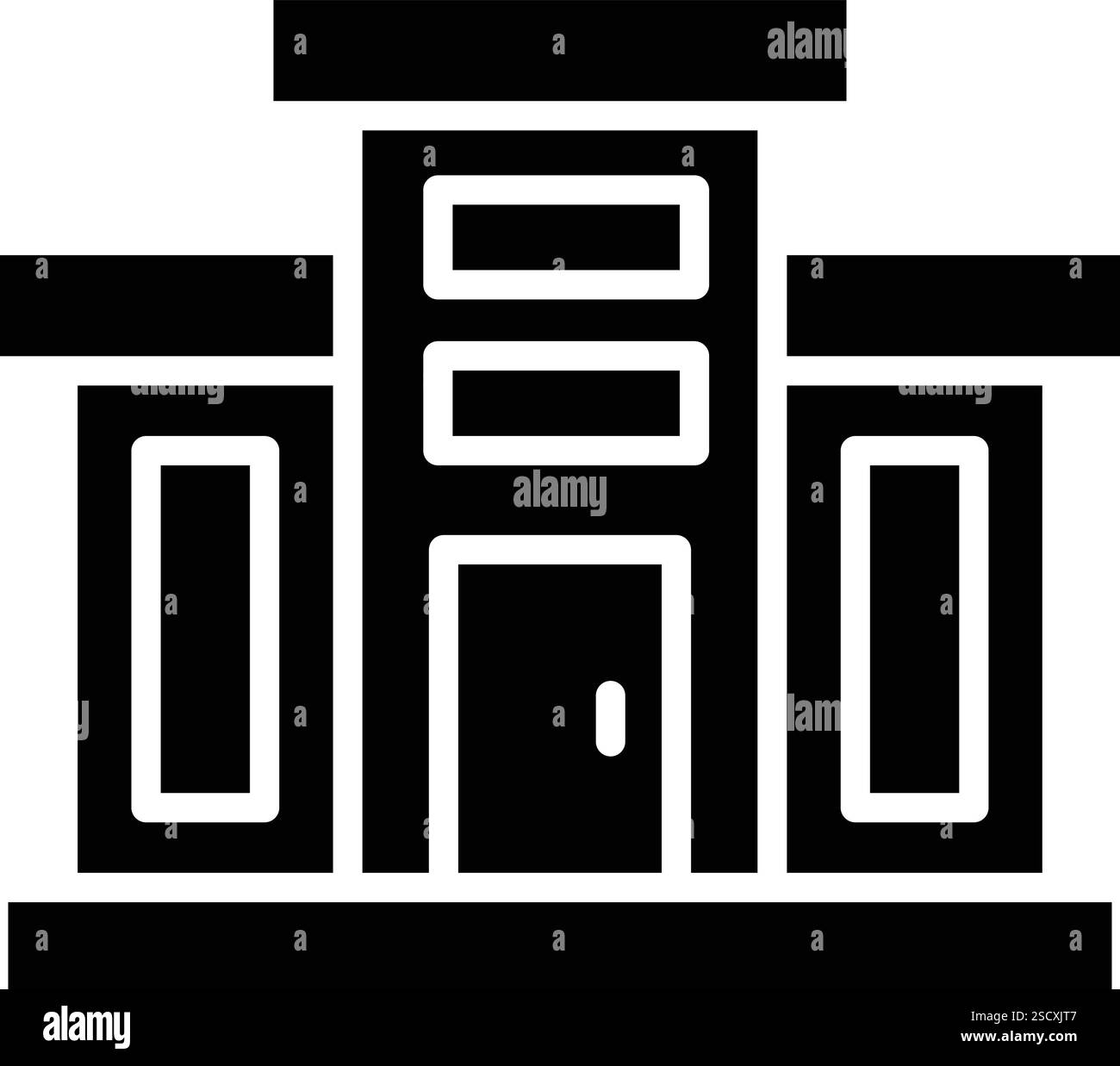 Illustration de conception d'icône de vecteur de centre commercial Illustration de Vecteur