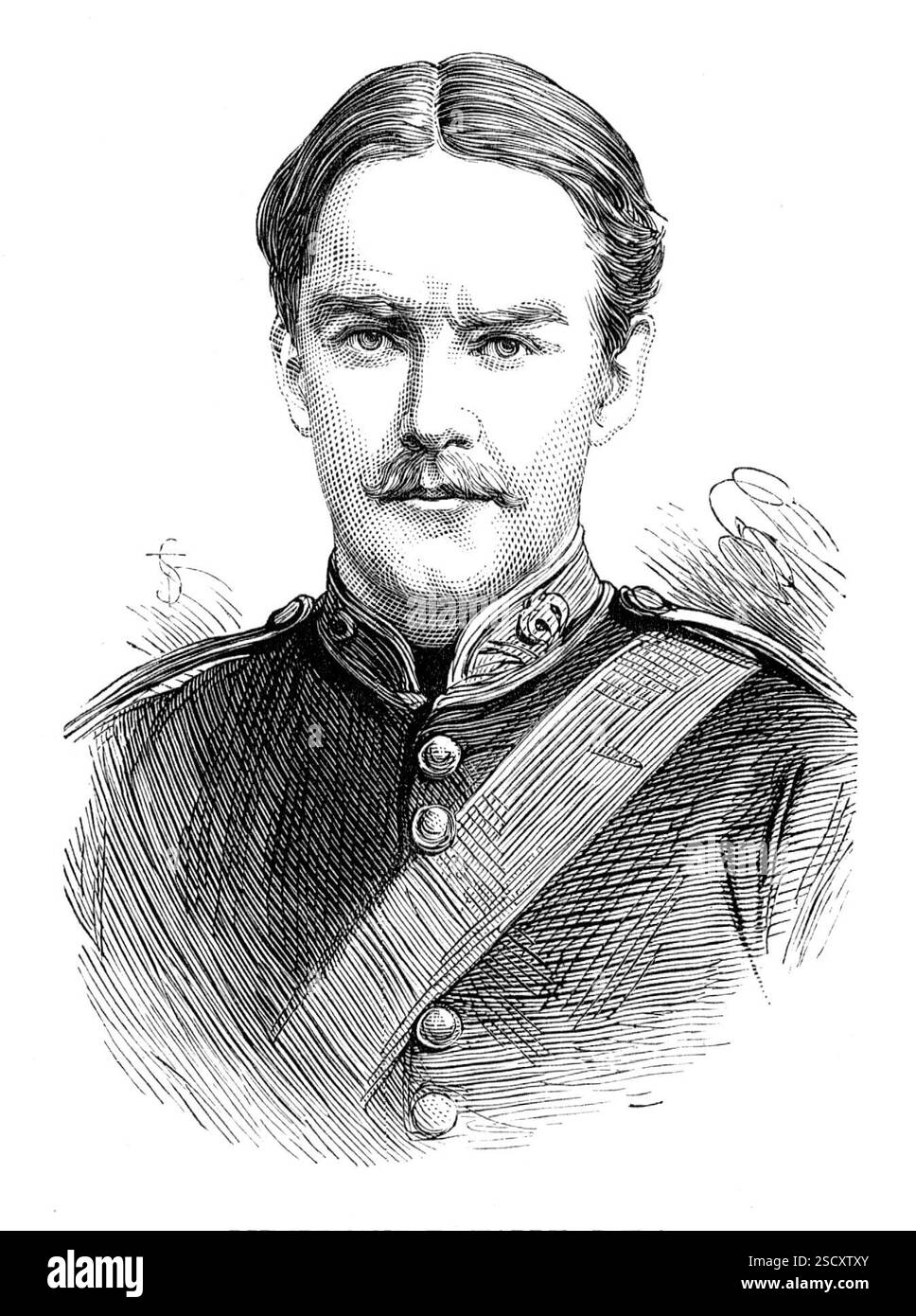 Lieutenant E. Hardy, R.H.A., tué au combat, Déc. 11 1879, (1880). De nombreux actes héroïques ont été enregistrés de nos braves soldats dans les derniers engagements en Afghanistan. Mais aucune mention n'a été faite dans aucun des journaux publics du noble sacrifice d'un jeune officier de la Royal Horse Artillery, le lieutenant Edward Hardy, dont la batterie faisait partie de la force du brigadier-général Massy dans l'engagement avec l'ennemi dans la vallée de Chardeh dans l'action de Dec. 11... en raison de la nature extrêmement difficile du terrain et de la force écrasante des Afghans, les canons, heureusement en ont récupéré quelques-uns Banque D'Images