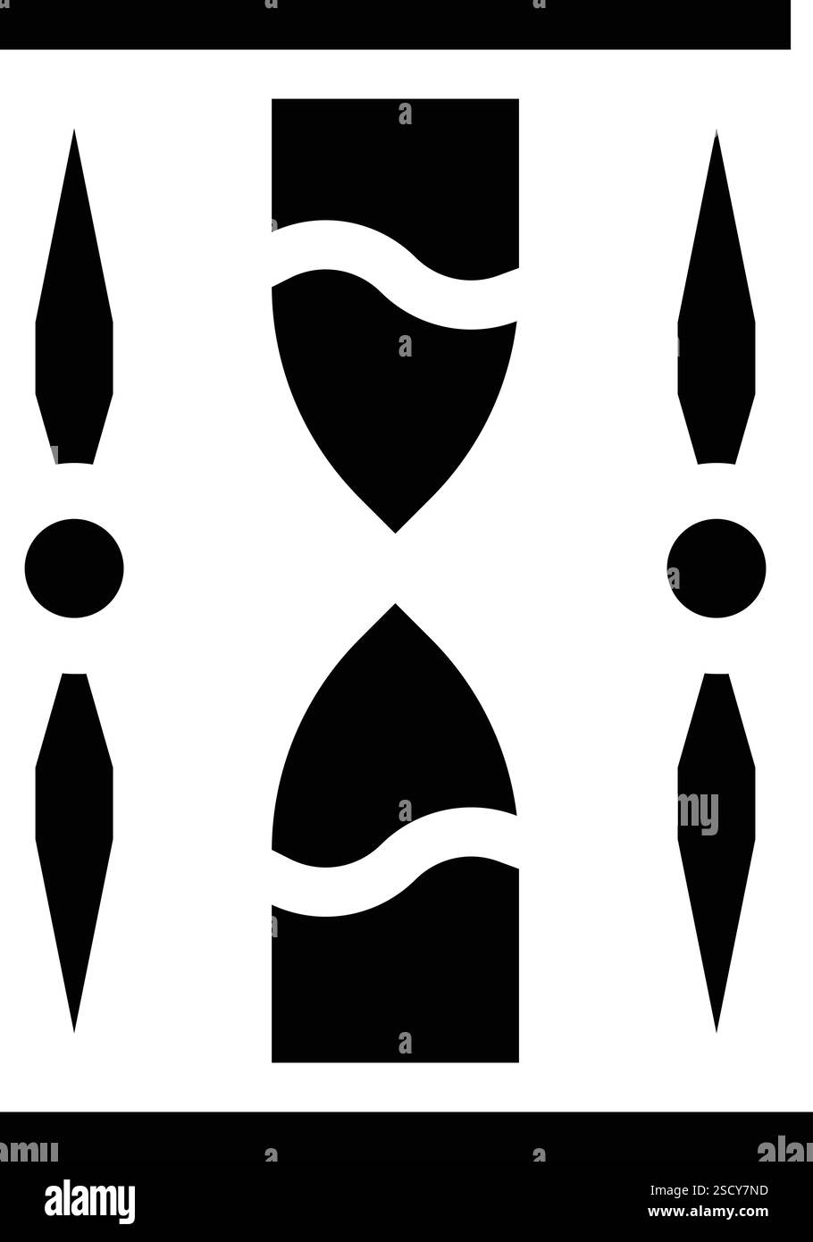 Illustration de conception d'icône de vecteur de sablier Illustration de Vecteur