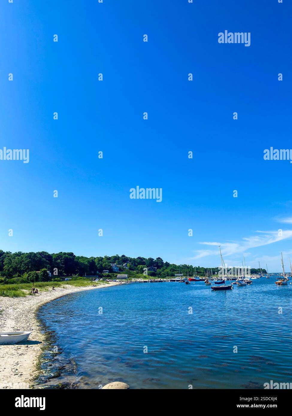 Martha's Vineyard vue sur la côte Banque D'Images