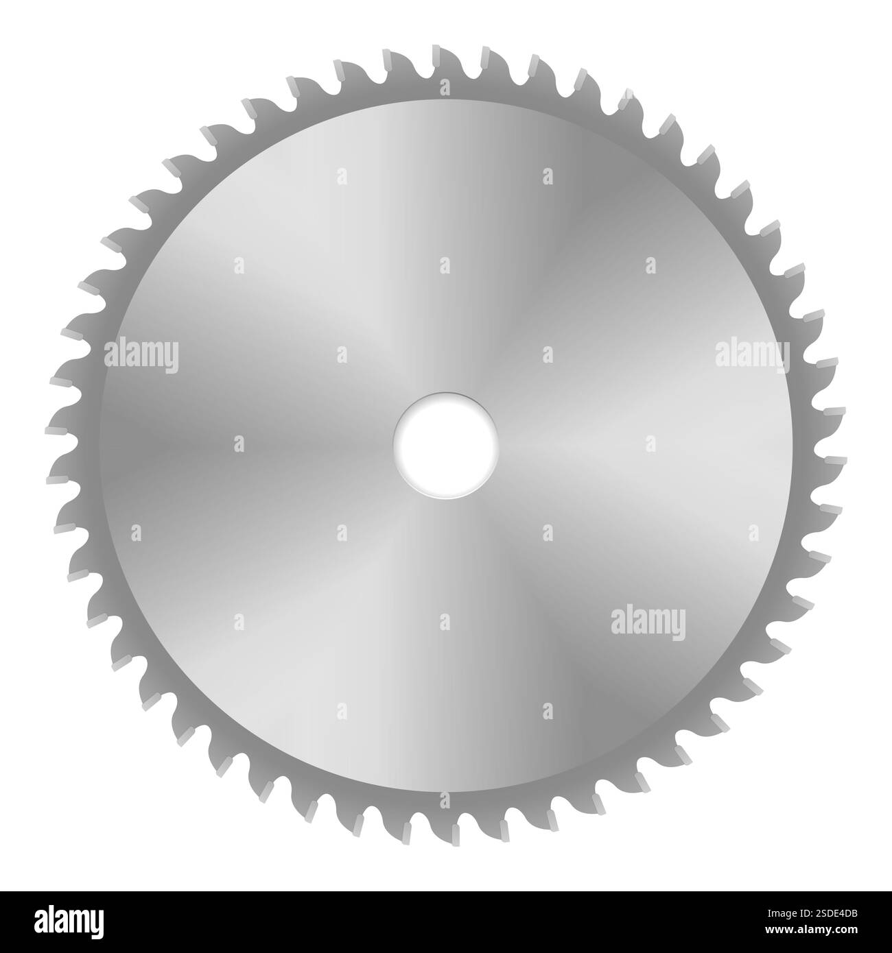 Lame de scie sur fond blanc. Illustration vectorielle. Banque D'Images