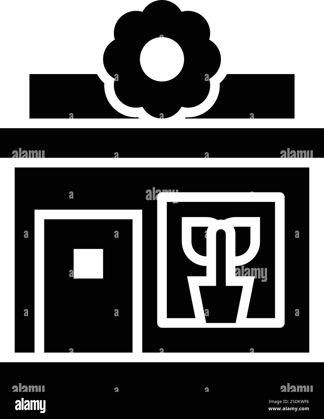 Fleuriste Vector Icon Design illustration Illustration de Vecteur