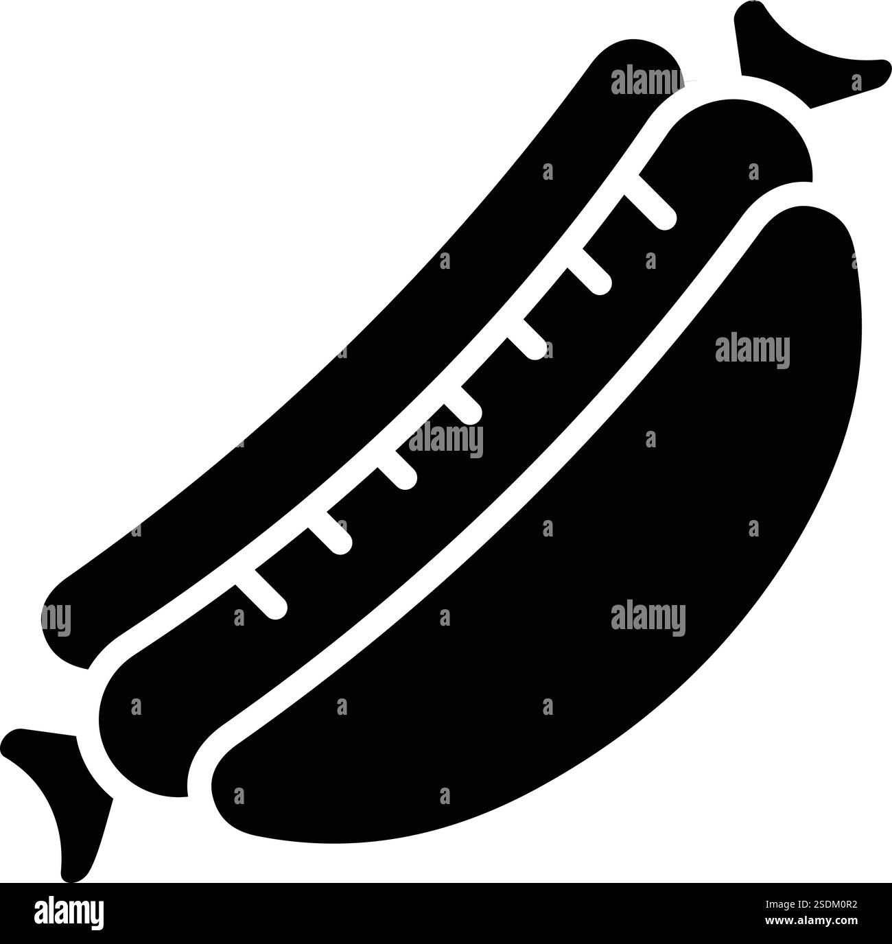 Illustration de conception d'icône de vecteur de hot dog Illustration de Vecteur