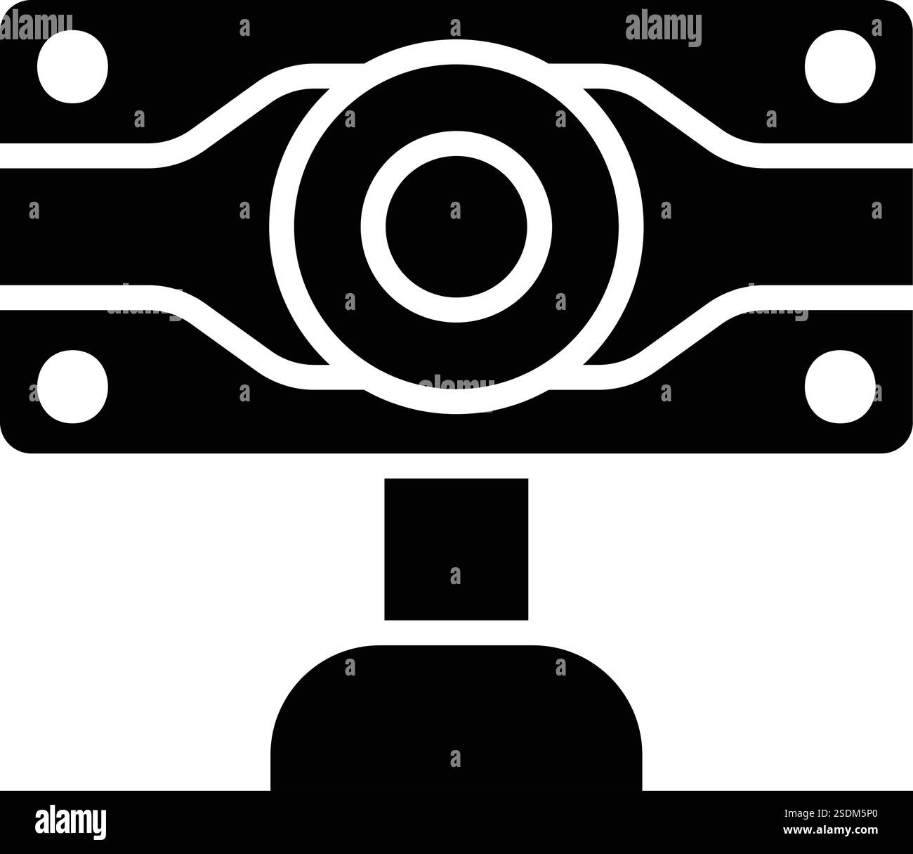 Illustration de conception d'icône de vecteur de webcam Illustration de Vecteur