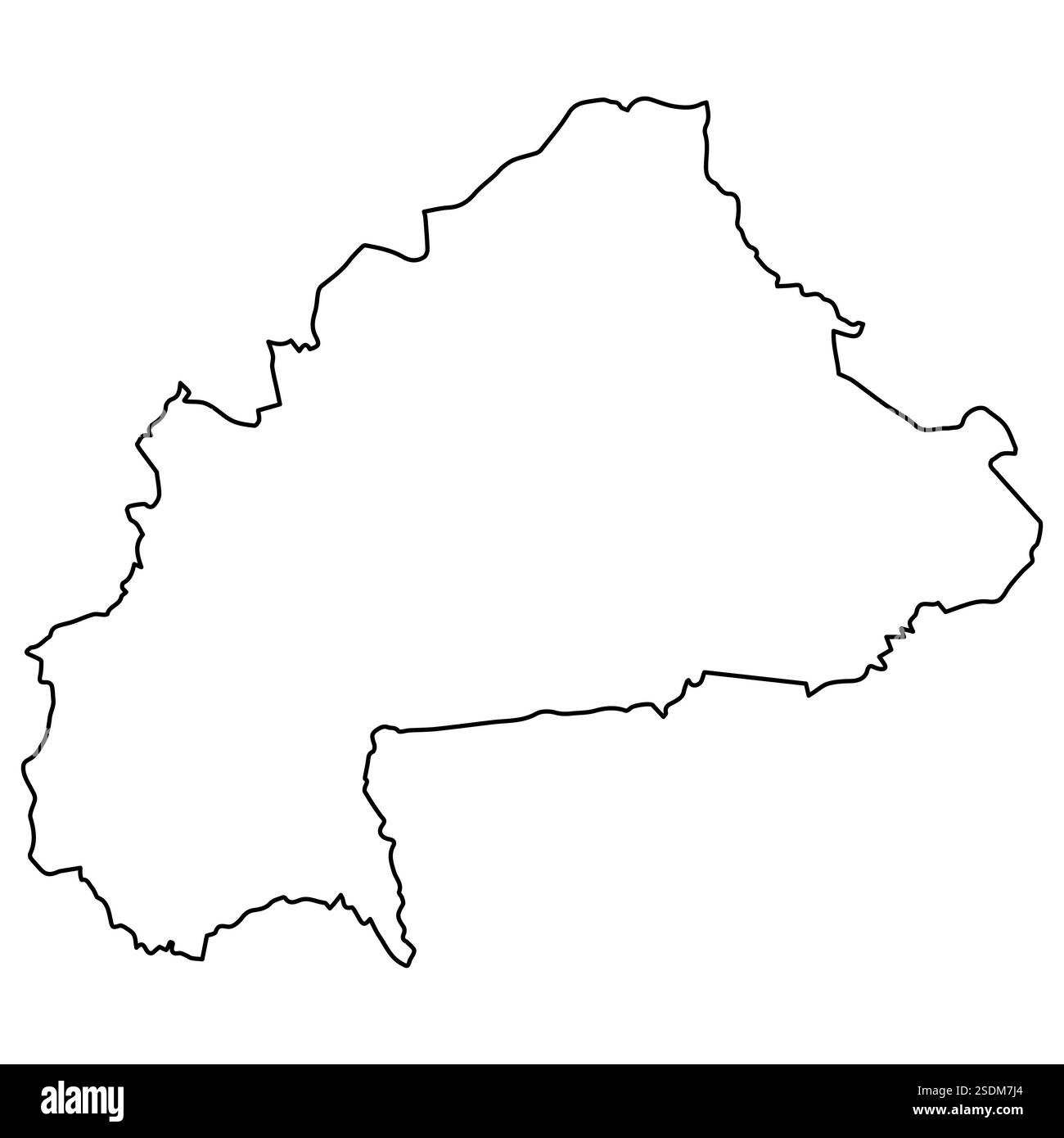 Plan de la carte Burkina Faso, carte du Burkina Faso, pays Afrique de l'Ouest Illustration de Vecteur