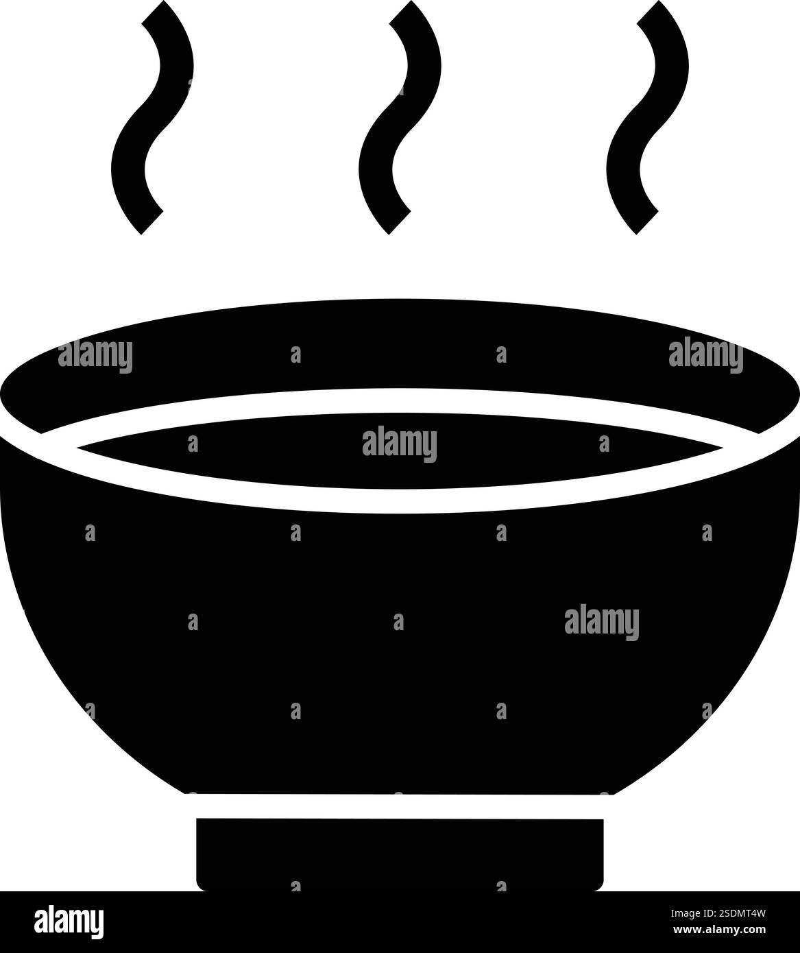 Illustration de conception d'icône de vecteur de bol Illustration de Vecteur
