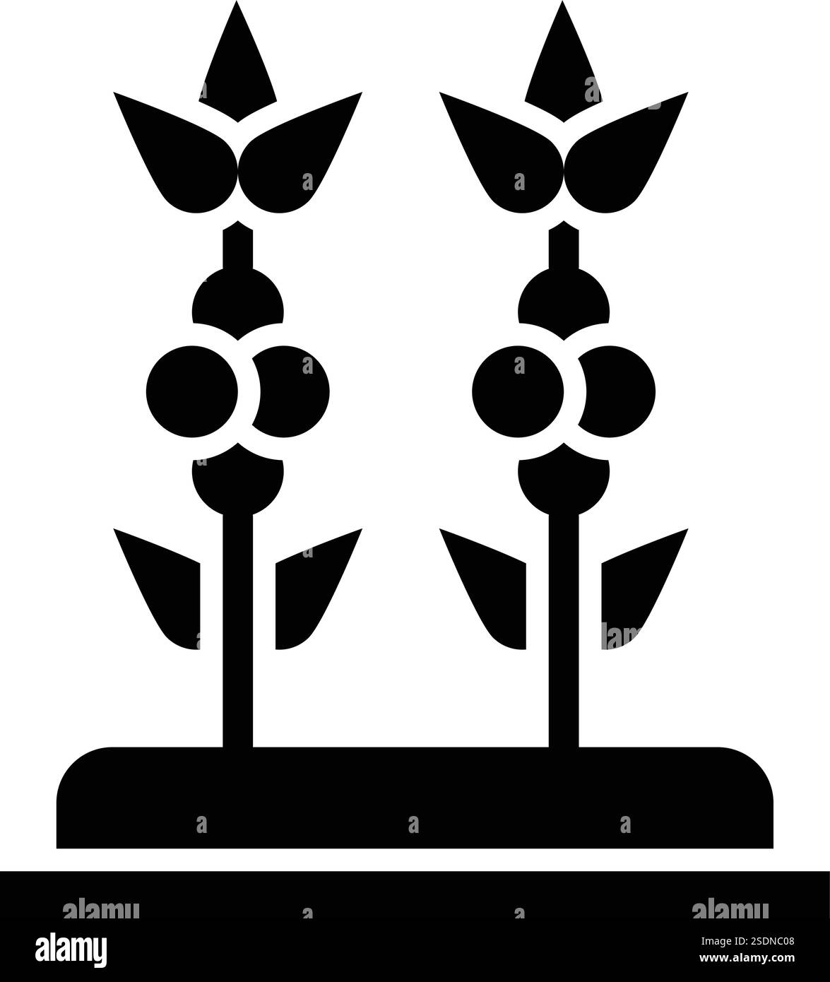 Illustration de conception d'icône de vecteur de plante de café Illustration de Vecteur