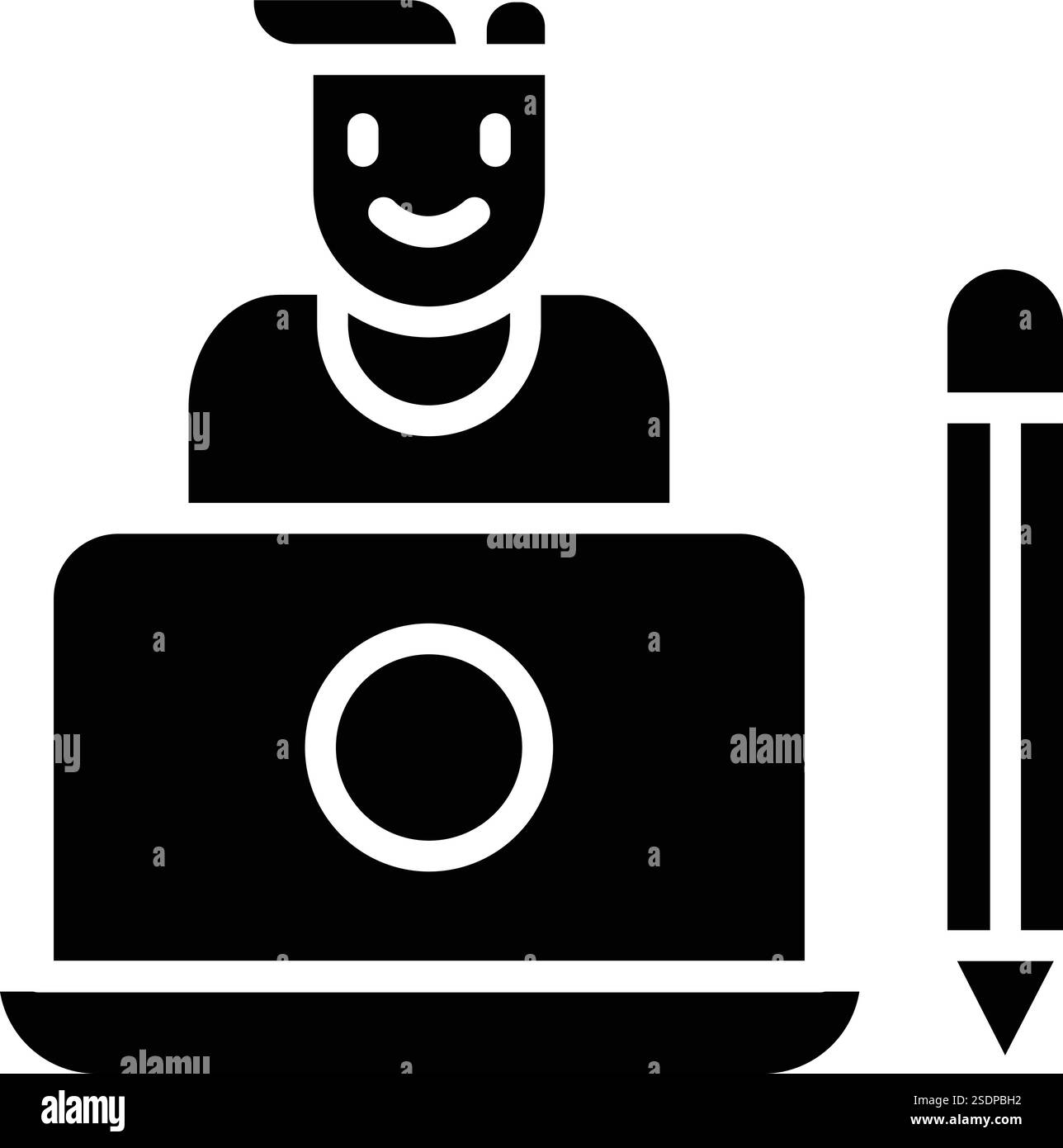 Graphiste Vector Icon Design illustration Illustration de Vecteur