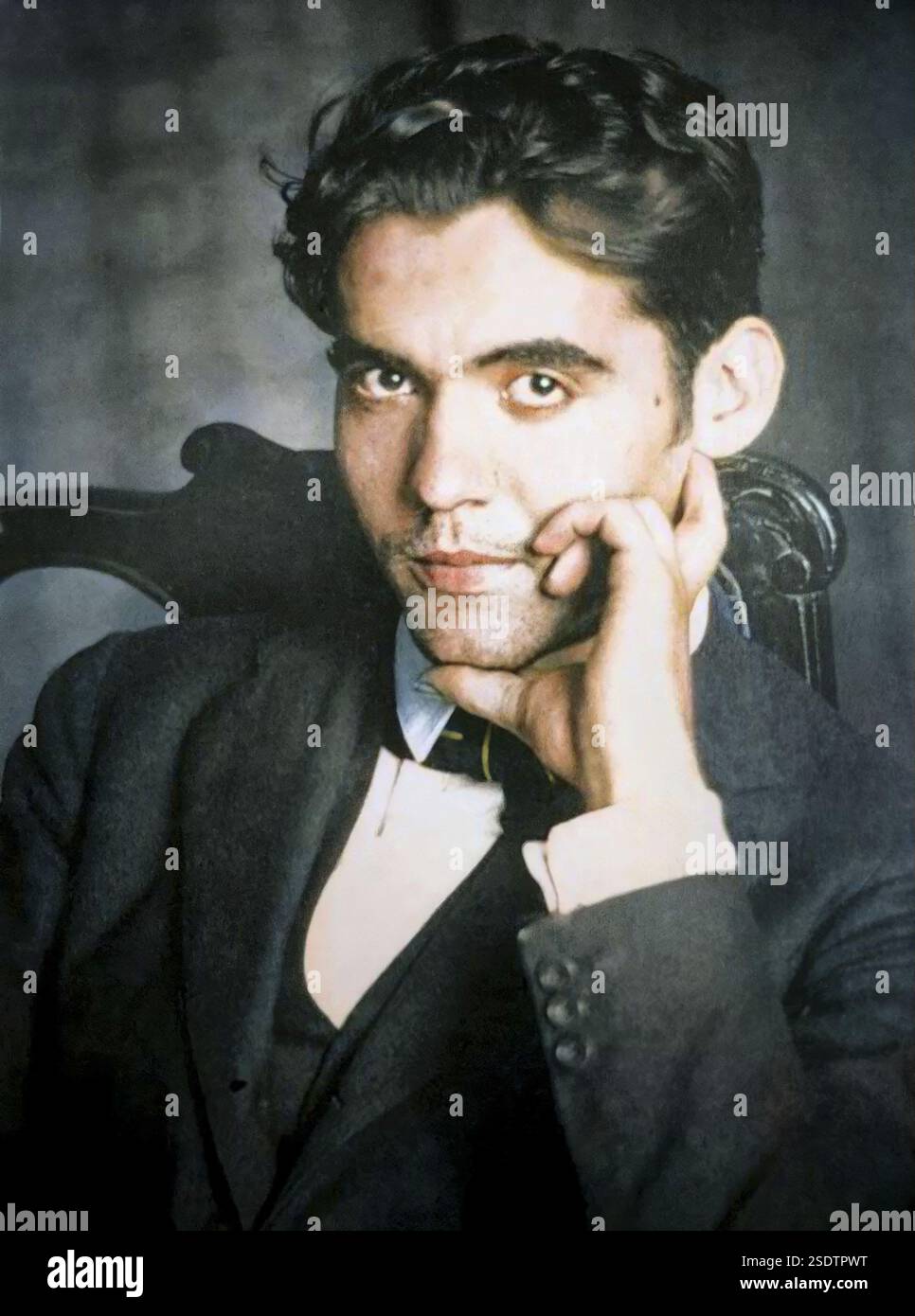 Federico Garcia Lorca (1898-1936) circa 1919 - coloration ultérieure Banque D'Images