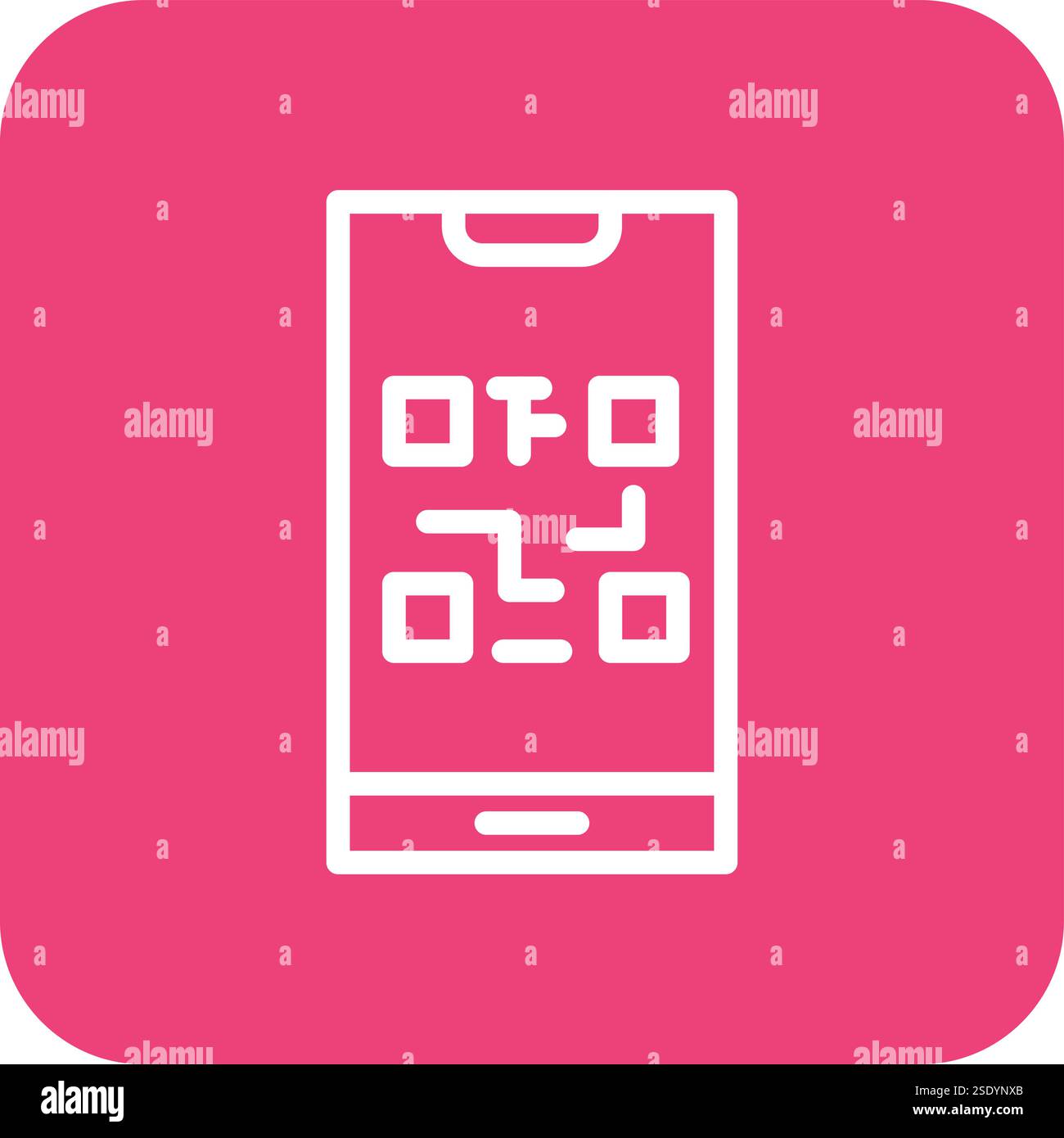 Illustration de conception d'icône de vecteur de code QR Illustration de Vecteur