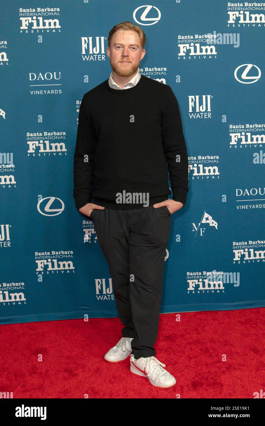 Theo schaeper BEI der Premiere des Kinofilms 'Horizon : an American Saga - Chapter 2 / Horizon 2 - Eine amerikanische Saga' auf dem 40. Festival international du film de Santa Barbara 2025 im Arlington Theatre. Santa Barbara, 07.02.2025 Banque D'Images