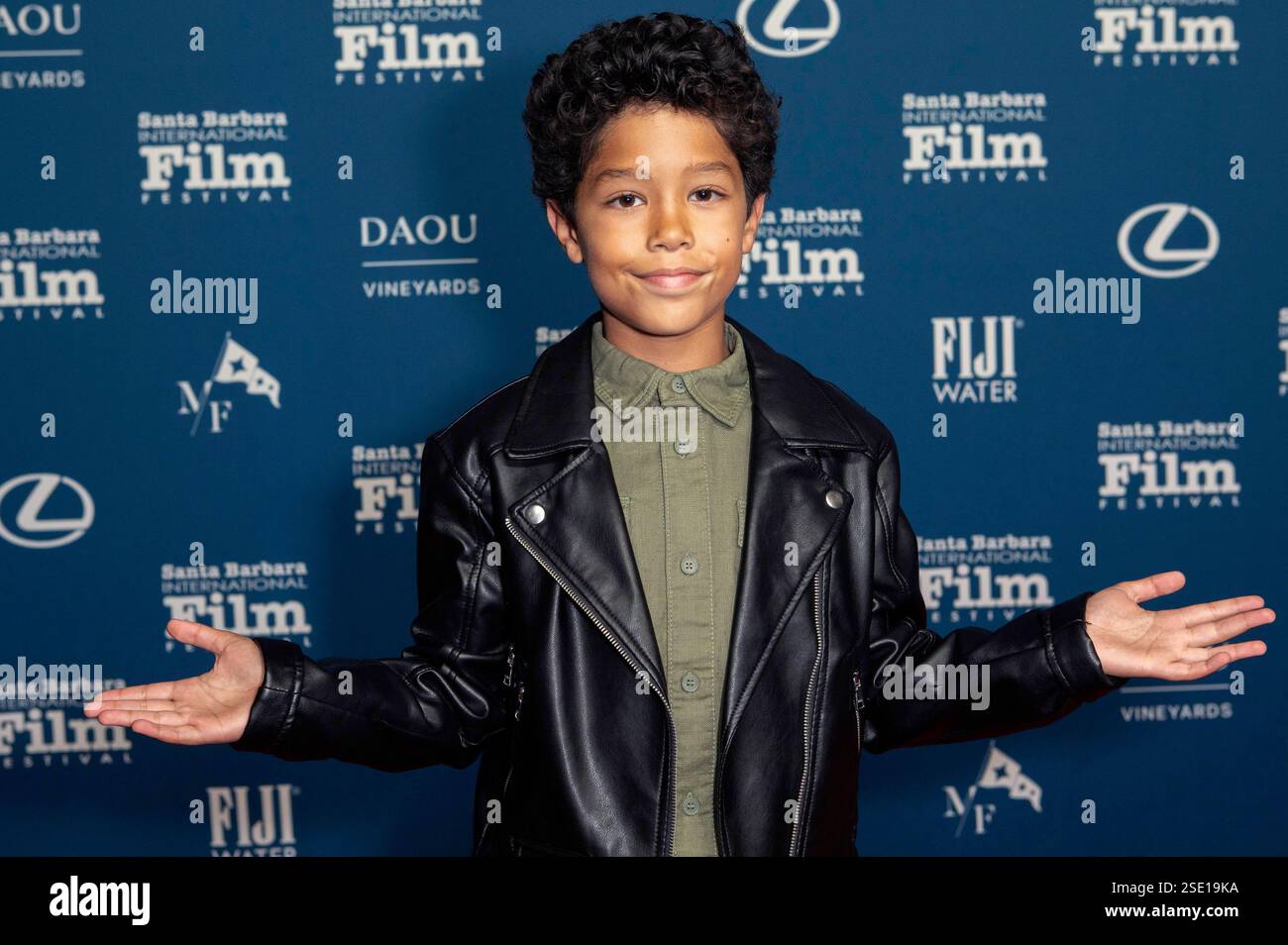 Romeo Lichtenstein BEI der Premiere des Kinofilms 'Horizon : an American Saga - Chapter 2 / Horizon 2 - Eine amerikanische Saga' auf dem 40. Festival international du film de Santa Barbara 2025 im Arlington Theatre. Santa Barbara, 07.02.2025 Banque D'Images