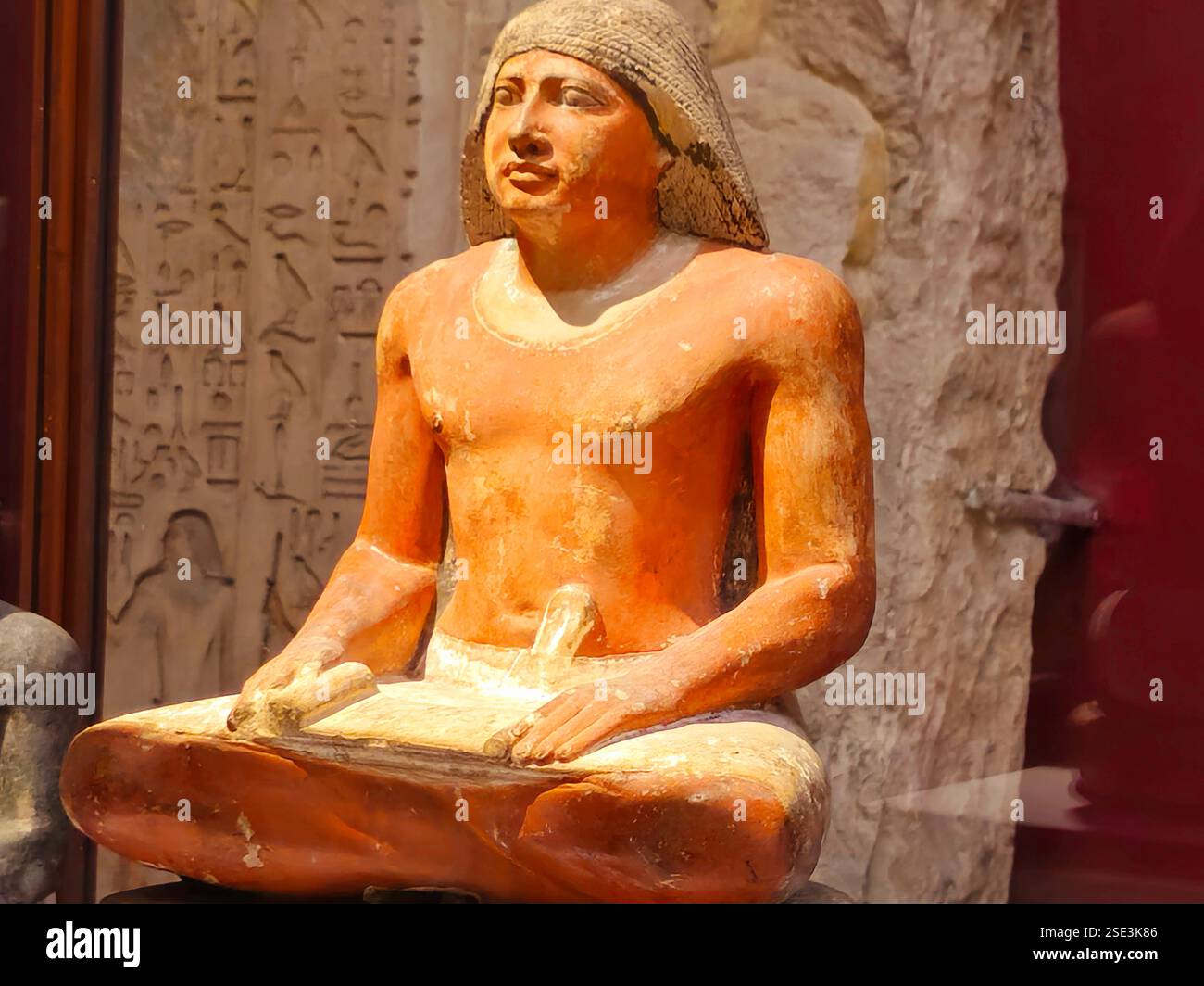Statue de Nebmertouf, Egypte antique, atelier Moulage Musée du Louvre