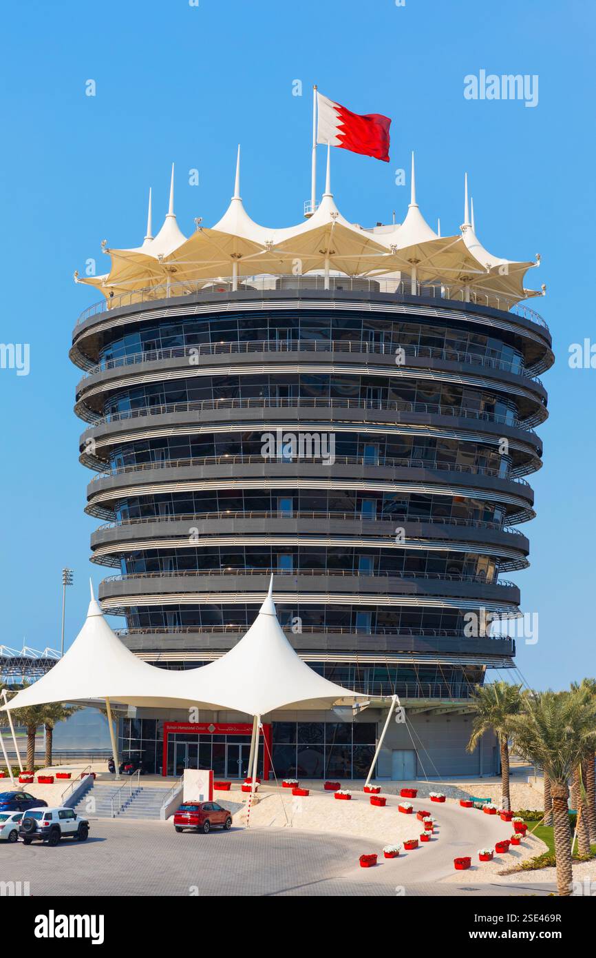 La Tour Sakhir (Tour VIP) sur le circuit international de Bahreïn (2004) à Sakhir, Bahreïn Banque D'Images