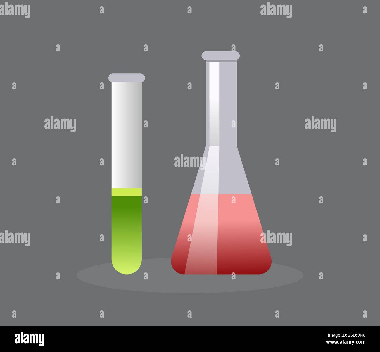 Équipement de laboratoire scientifique Illustration de Vecteur