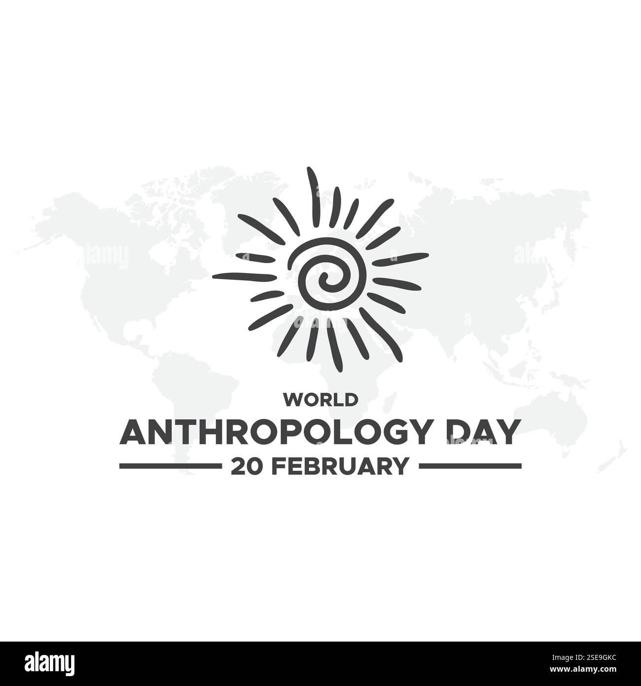 Conception de modèle de fond de journée mondiale d'anthropologie pour affiche ou bannière Illustration de Vecteur