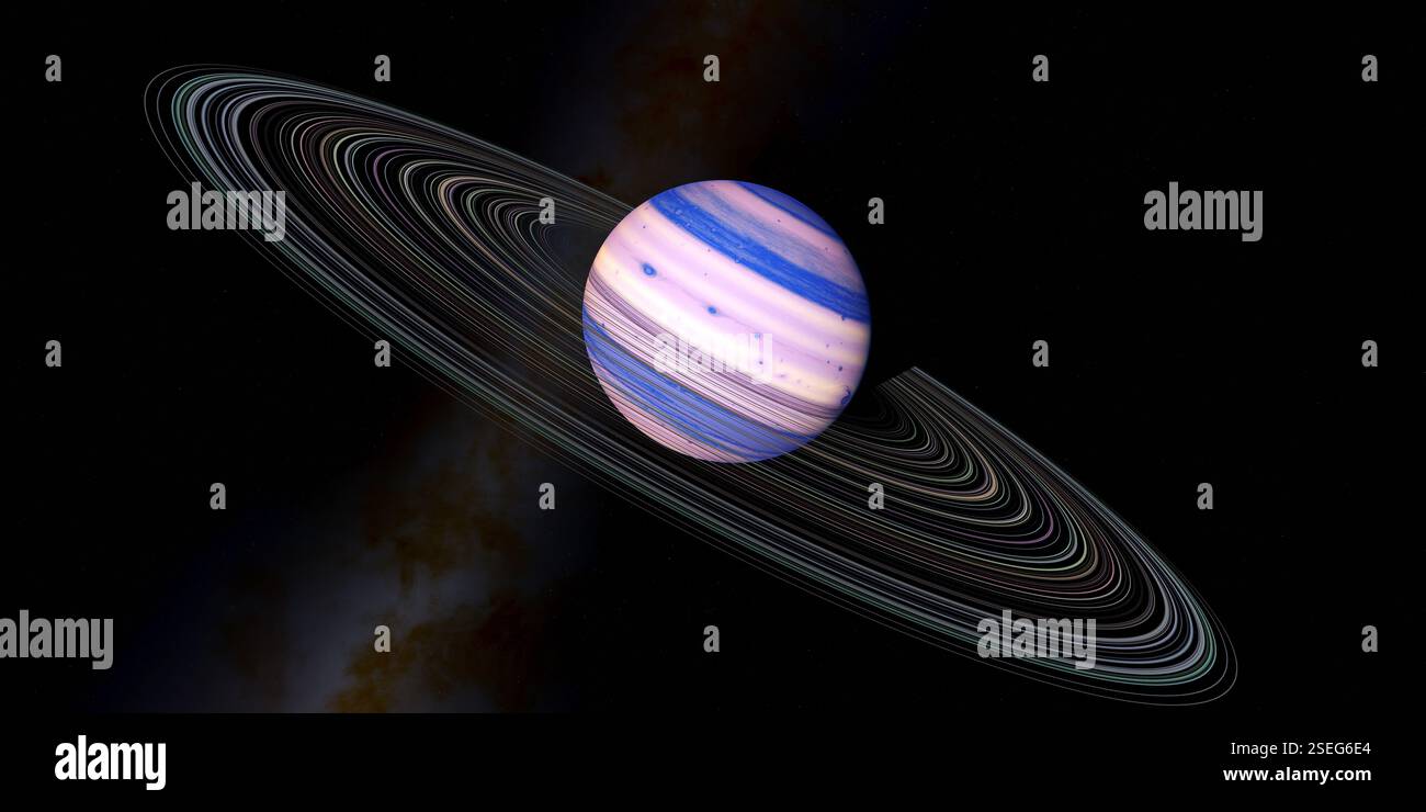 Mu Arae b, souvent désignée HD 160691 b et officiellement nommée Quijote, est une exoplanète en orbite autour de l'étoile Mu Arae dans la constellation d'Ara. Banque D'Images