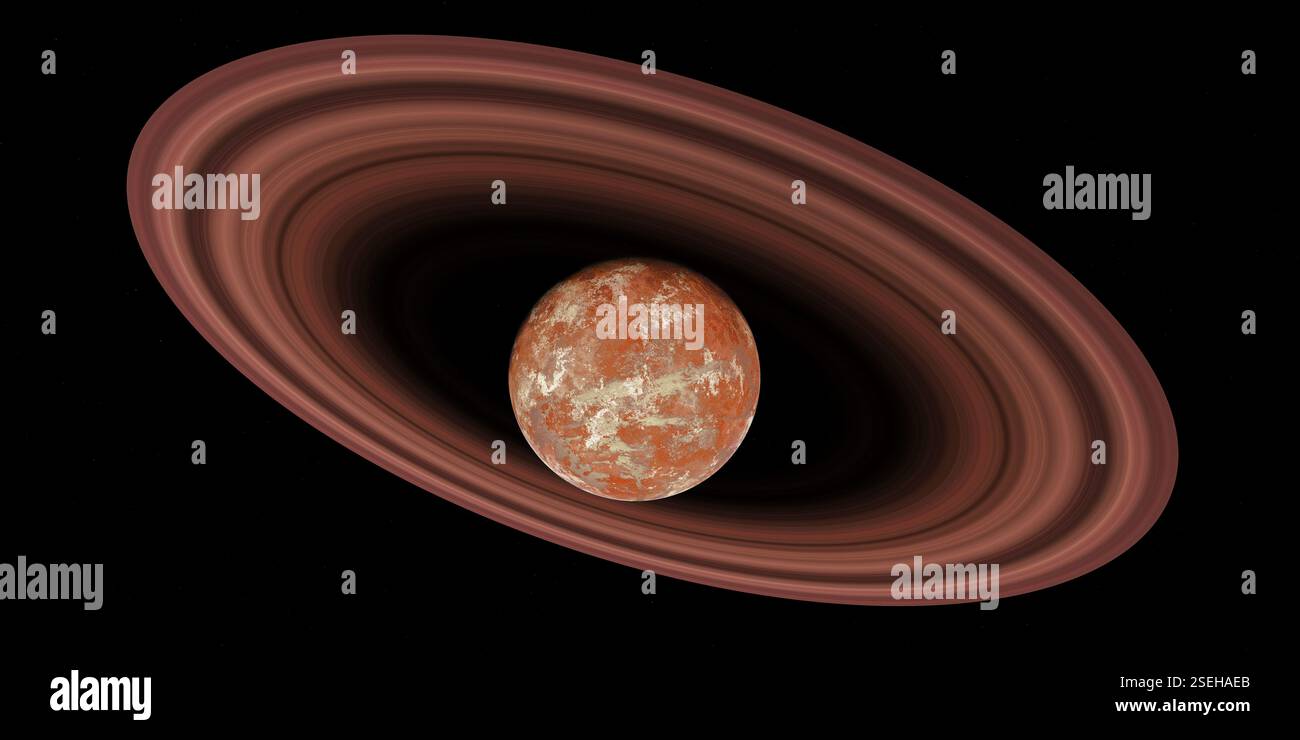 Wolf 1061 d est une exoplanète semblable à Neptune qui orbite autour d'une étoile de type M. Banque D'Images