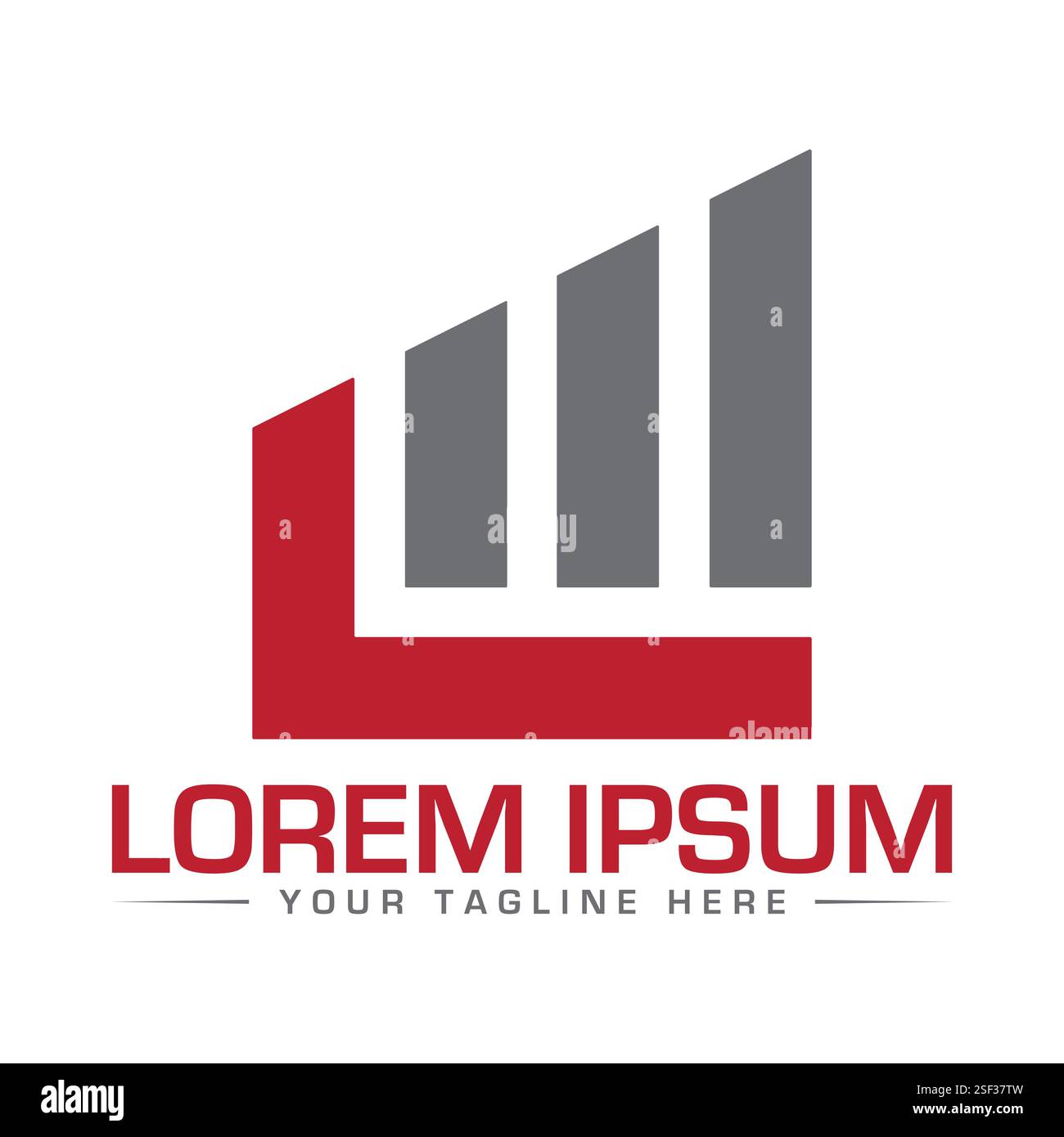 Logo de lettre ML Illustration de Vecteur